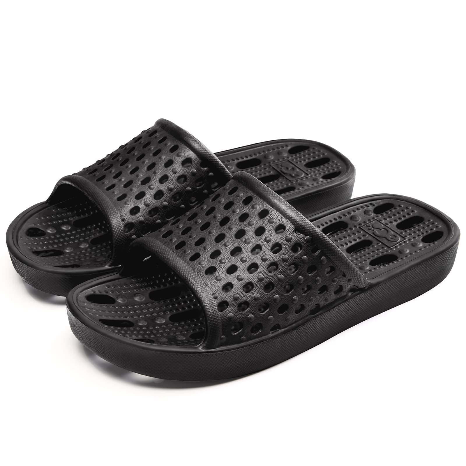 Xomiboe Shower Shoes Quick Drying Non-Slip Comfortable Men Women House Slippers - Image 2