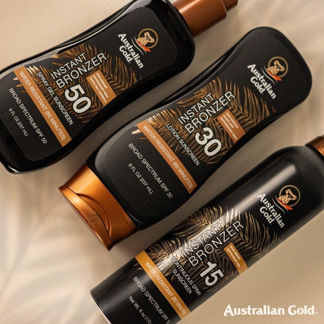 Australian Gold Continuous Spray Sunscreen with Instant Bronzer SPF 15, Immediate Glow & Dries Fast, Broad Spectrum, Water Resistant, Non-Greasy, Oxybenzone Free, Cruelty Free, 6 Ounce - Image 8