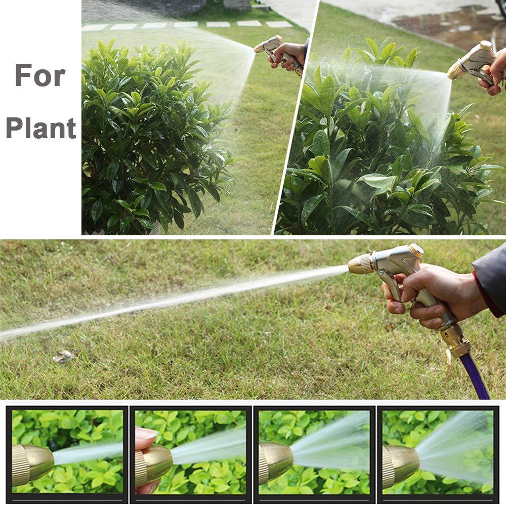 FANHAO Upgraded Garden Hose Nozzle Sprayer, 100% Heavy Duty Metal Handheld Water Nozzle High Pressure in 4 Spraying Modes for Watering Plants and Lawn, Car Washing, Patio and Pet - Image 5