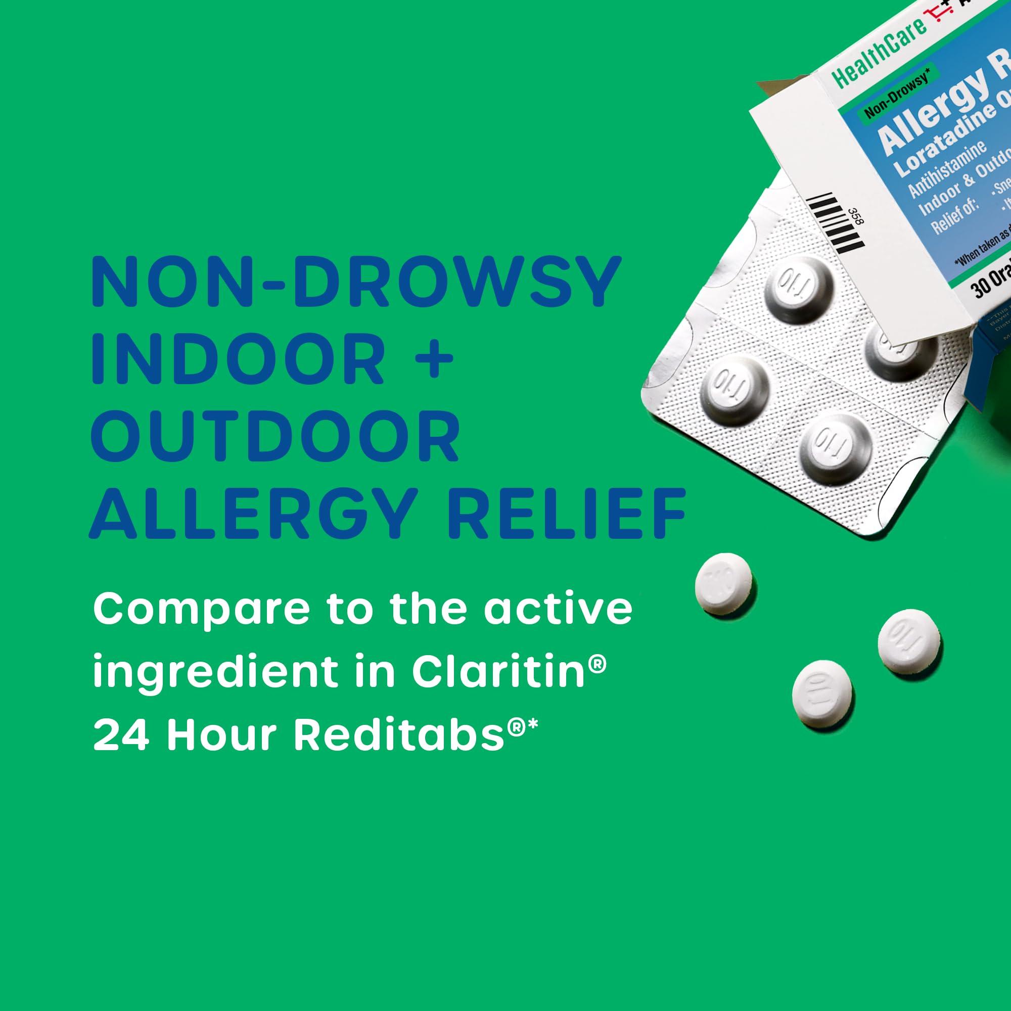 HealthCareAisle Allergy Relief - Loratadine 10 mg Orally Disintegrating Tablets USP - 30 Tablets - Original Prescription Strength ​ Allergy Medication, 24-Hour Relief​ - Image 2