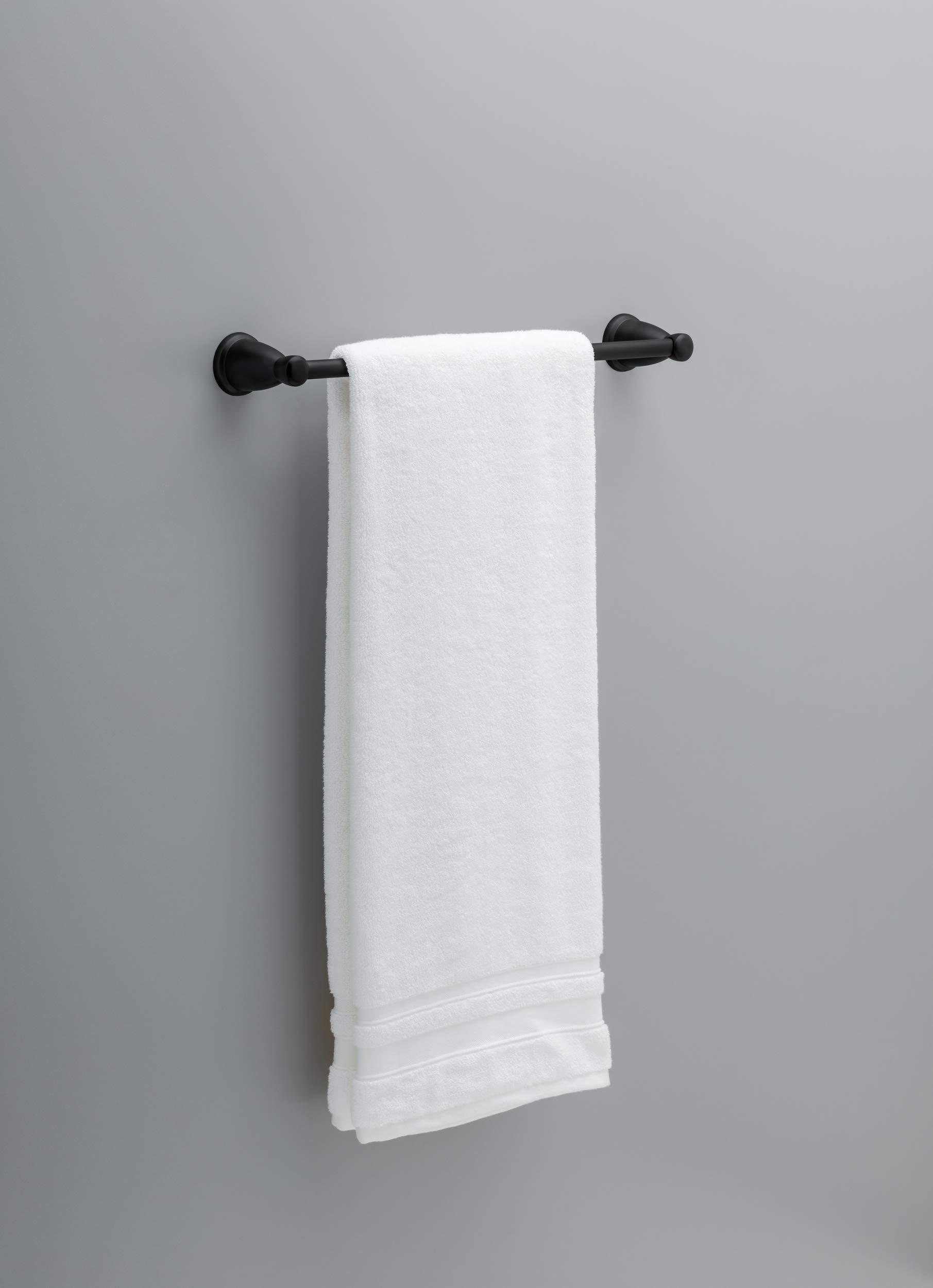 Franklin Brass Kinla (5-Pack) Bathroom Set Matte Black 18" and 24" Towel Bar Racks,Toilet Paper Holder, Hand Towel Holder, Hook | Bathroom Accessory Set Towel Holder 5-Piece Hardware Set KIN5PC-MB - Image 18