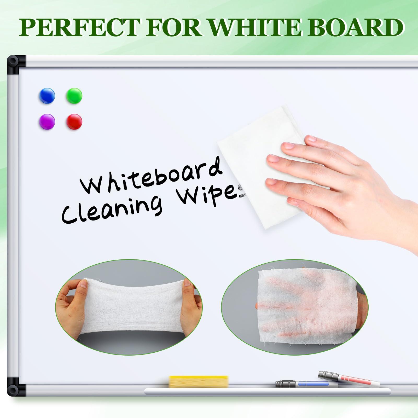 Threlaco 6 Pack Dry Erase Wipes 600 pcs Whiteboard Cleaning Wipes Wet Whiteboard Cleaner Classroom Teacher Supplies, 100 pcs Per Canister - Image 4