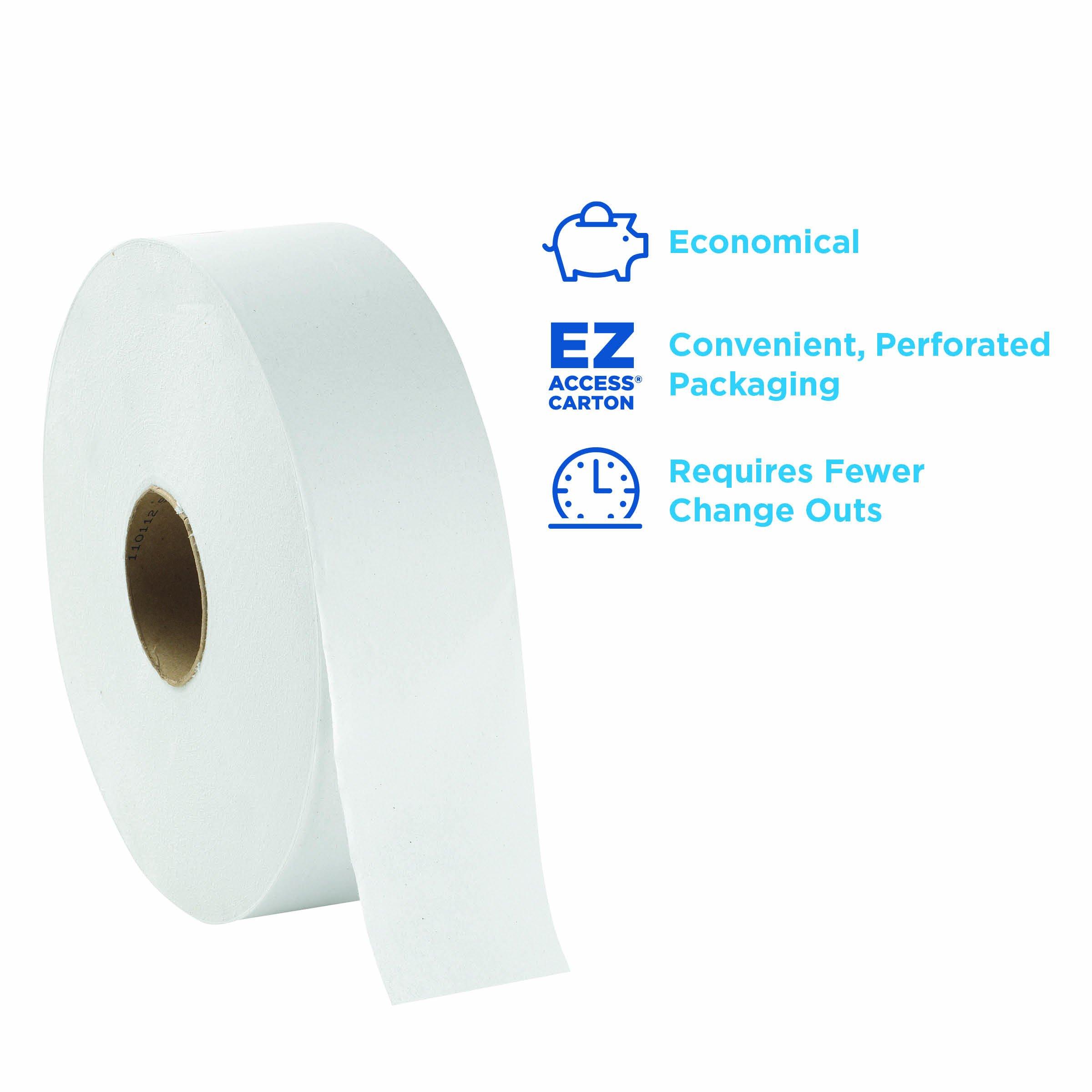 Georgia-Pacific Professional Series Jumbo Jr. 2-Ply Toilet Paper by GP PRO (Georgia-Pacific), 2172114, 1000 Feet Per Roll, 4 Rolls Per Case - Image 2