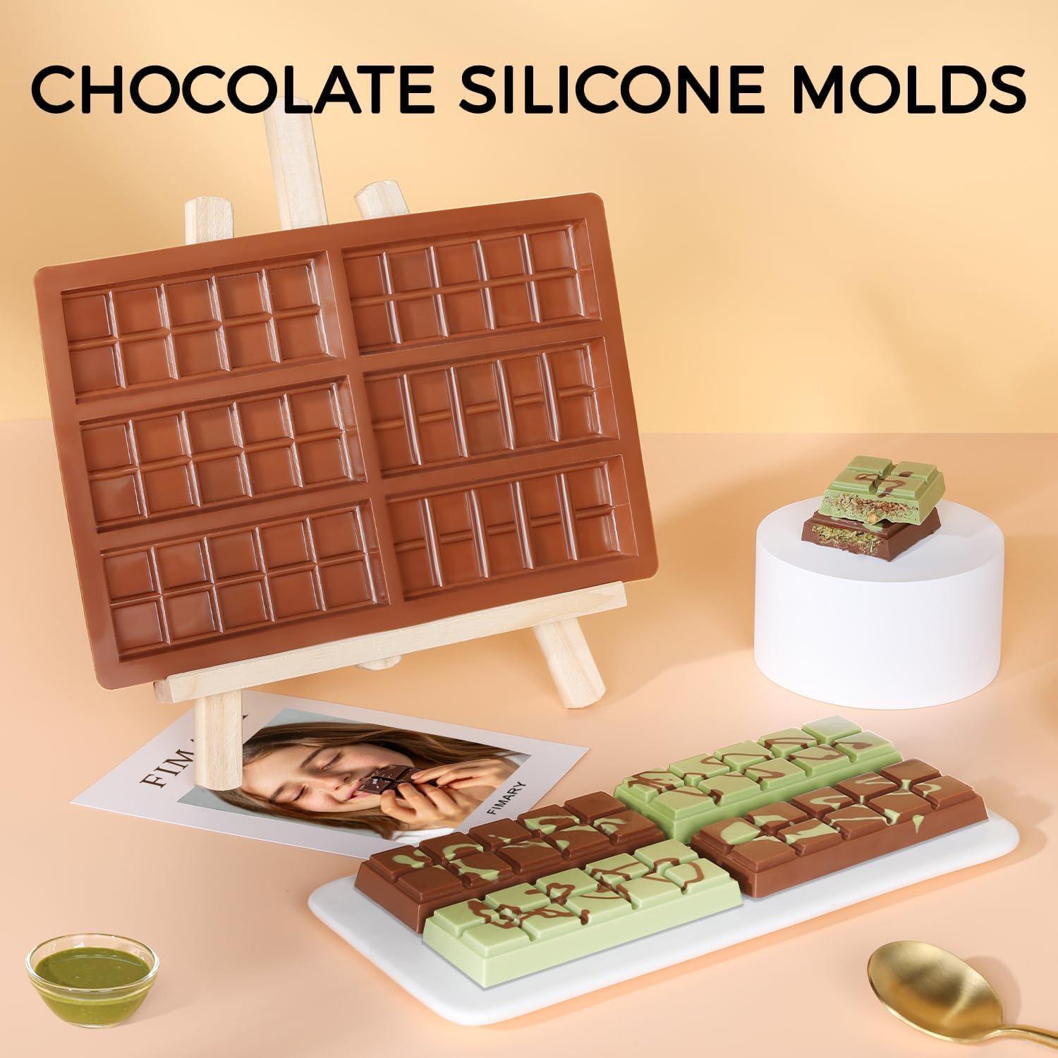 Fimary Chocolate Bar Mold - Non-Stick Chocolate Molds, Food Grade Silicone Deep Mold for Dubai Pistachio, Candy, Snacks - Image 5