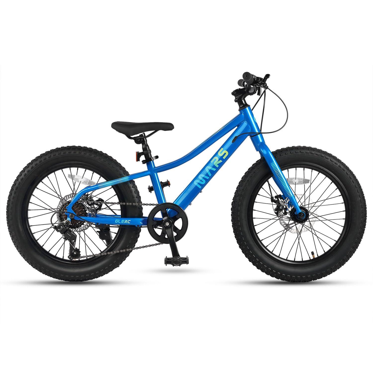 Glerc Mars Kids Mountain Bike, 20 24 Inch Fat Tire Bike for Teen Ages 6-14 Year Old, Bicycle with 2.8-Inch Wide Tires and 6 Speed Drivetrain, Multiple Colors - Image 7