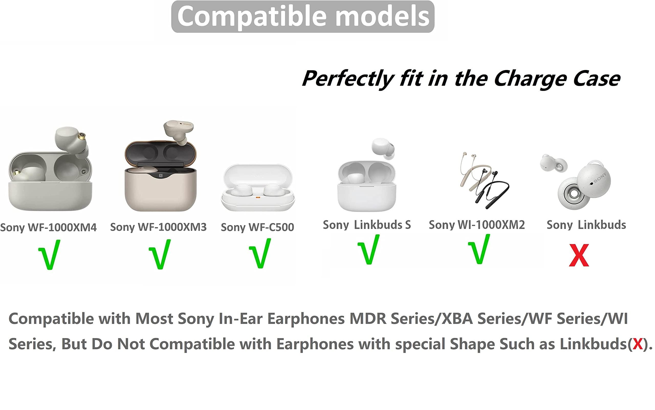 JNSA Replacement Earbud Tips Memory Foam Ear Tips Noise Isolation Foam Eartips Compatible with Sony WF-1000XM4 WF-1000XM3 Earbud Headphones, [Fit in Case],3 Pairs,Silver (FoamXM4S3P) - Image 2
