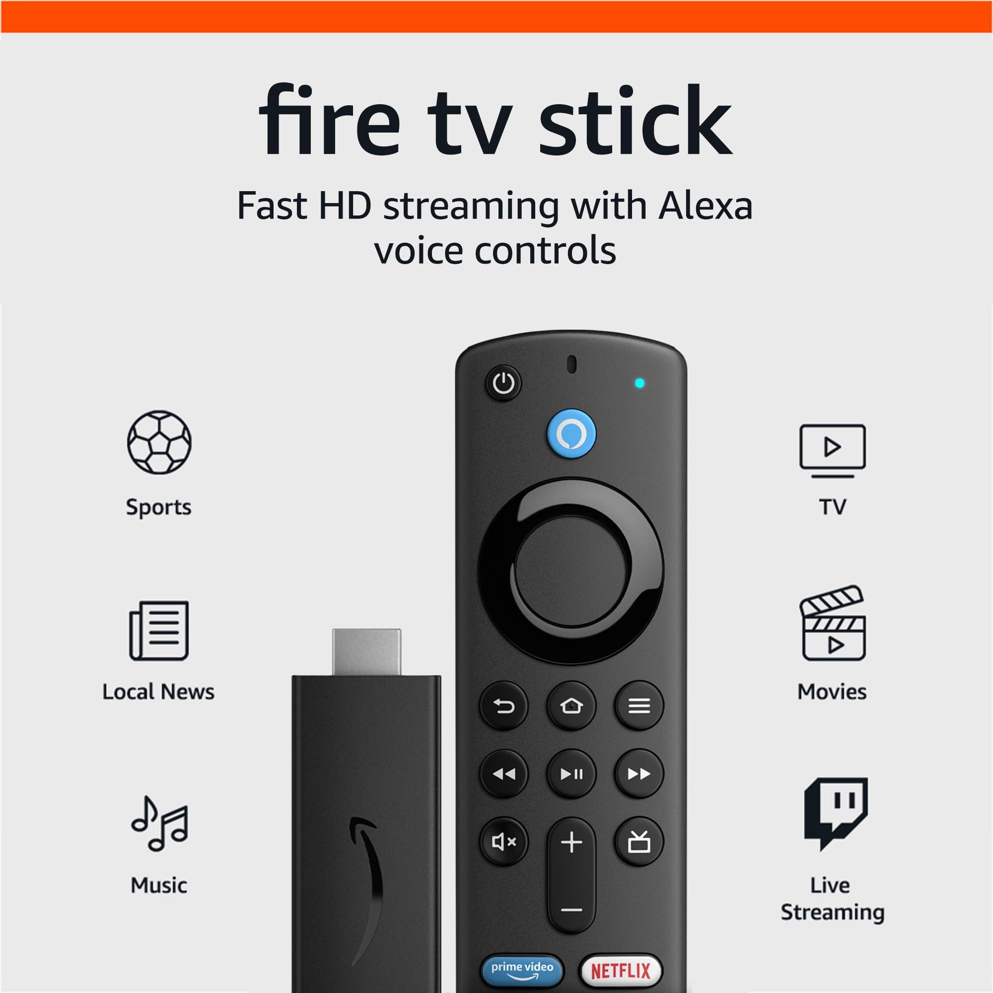 Amazon Fire TV Stick, sharp picture quality, fast streaming, free & live TV, Alexa Voice Remote with TV controls - Image 7