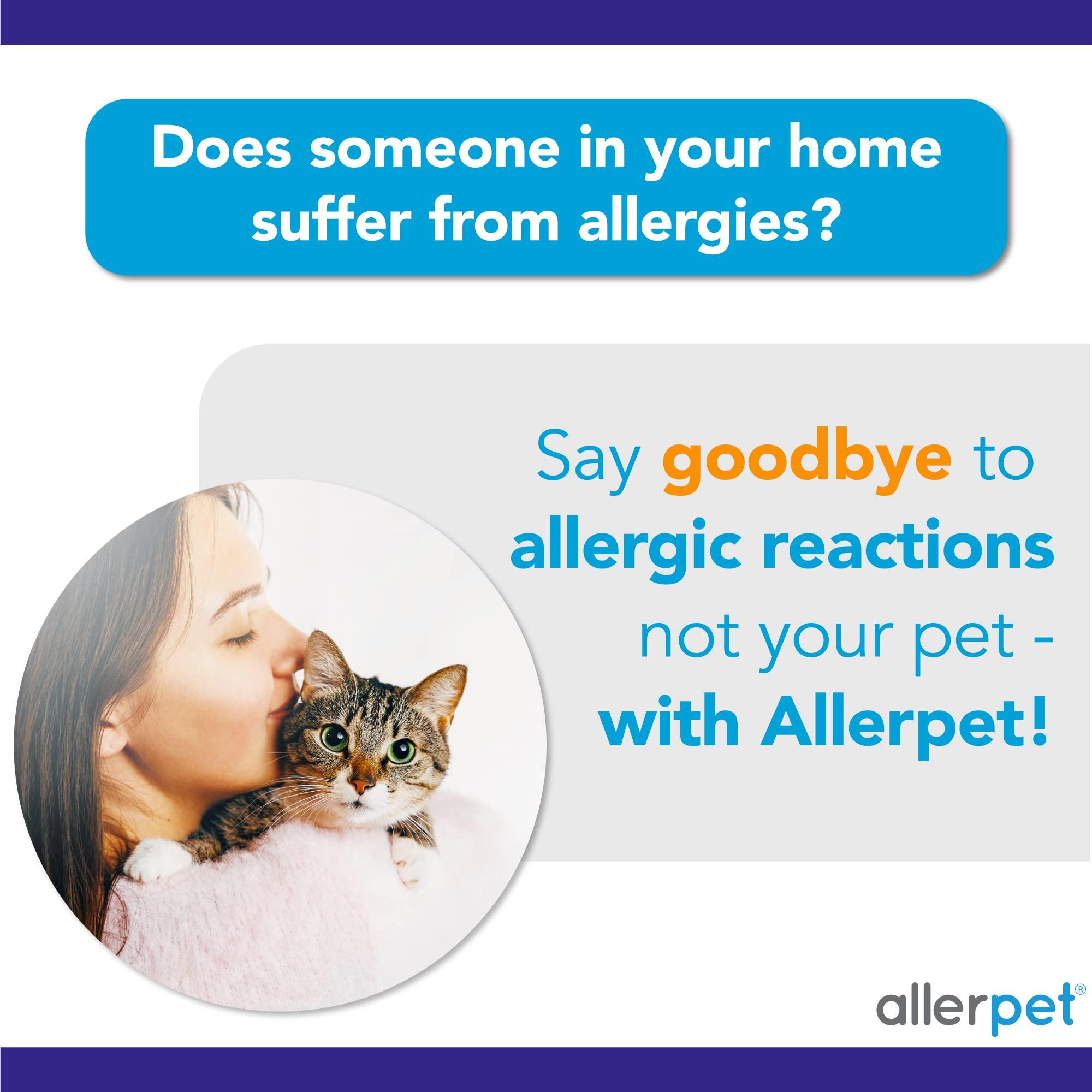 Allerpet Aloe Vera Free Cat Dander Remover - Pet Dander Allergy Relief, Natural & Safe Allergy Relief for Cats and Humans, Soothing Chamomile & Rosemary, Made in USA (12 oz) - Image 5