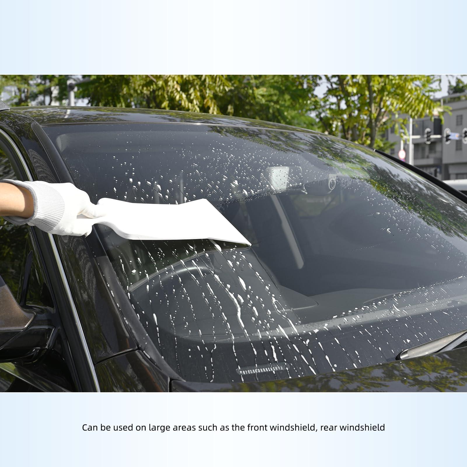 EHDIS Bulldozer Squeegee Flat Glass Window Film Bulldozer Tint Tools Car Front Windows Rear Glass Windshield Snow Frost Ice Removal Tool for Cars Trucks Window - Image 6