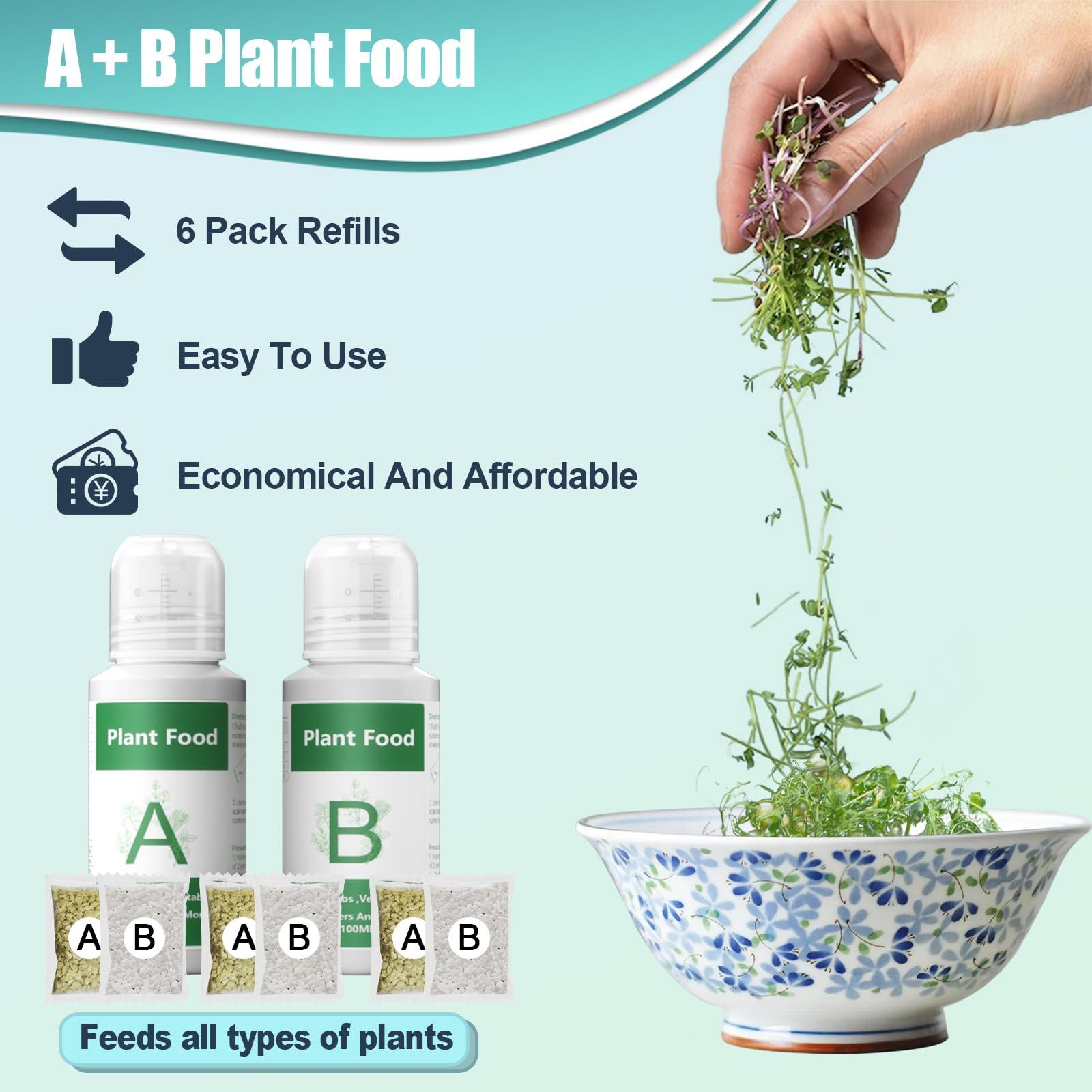 Hydroponics Nutrients for Aerogarden(800ml in Total), Plant Food A & B Hydroponics Supplies, Indoor Plant Fertilizer for Hydroponics Growing System, Hydroponic Solution for Vegetables Thrive - Image 4