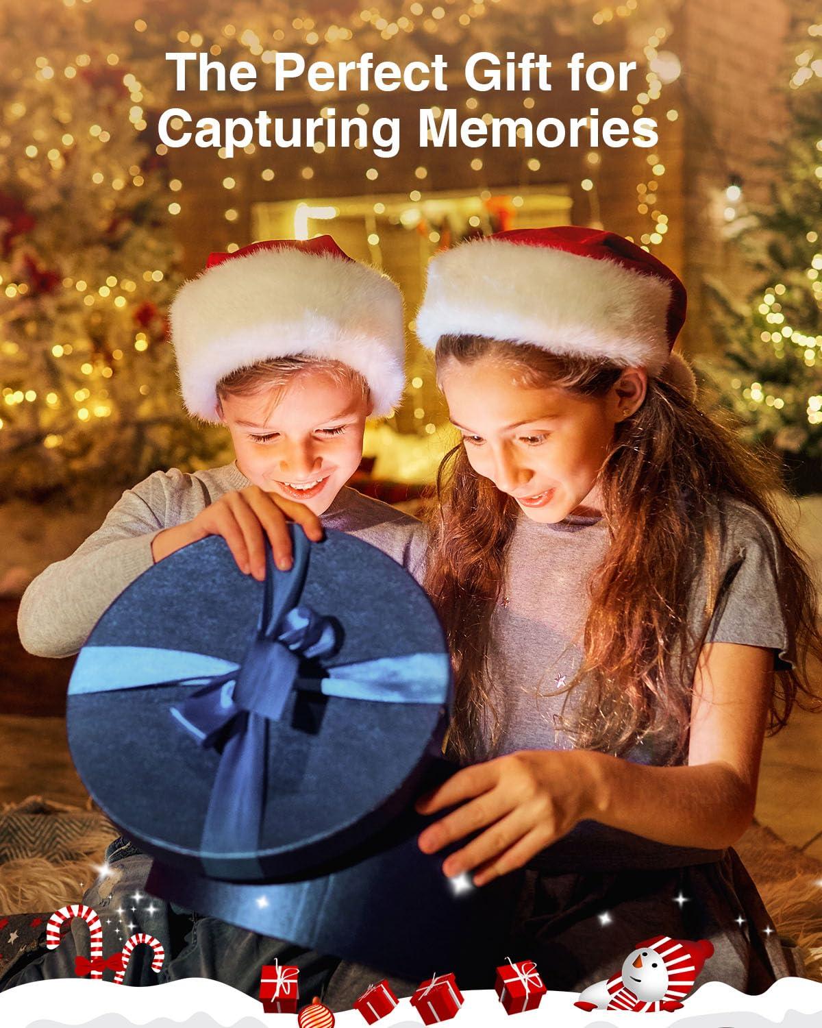 YAXTIFIU Digital Camera, 44MP FHD 1080P Camera for Kids with 32GB Card, Point and Shoot Digital Camera for Teens with 16X Zoom, Portable Kids Camera Gifts for Girls Boys Student Children(Pink) - Image 6