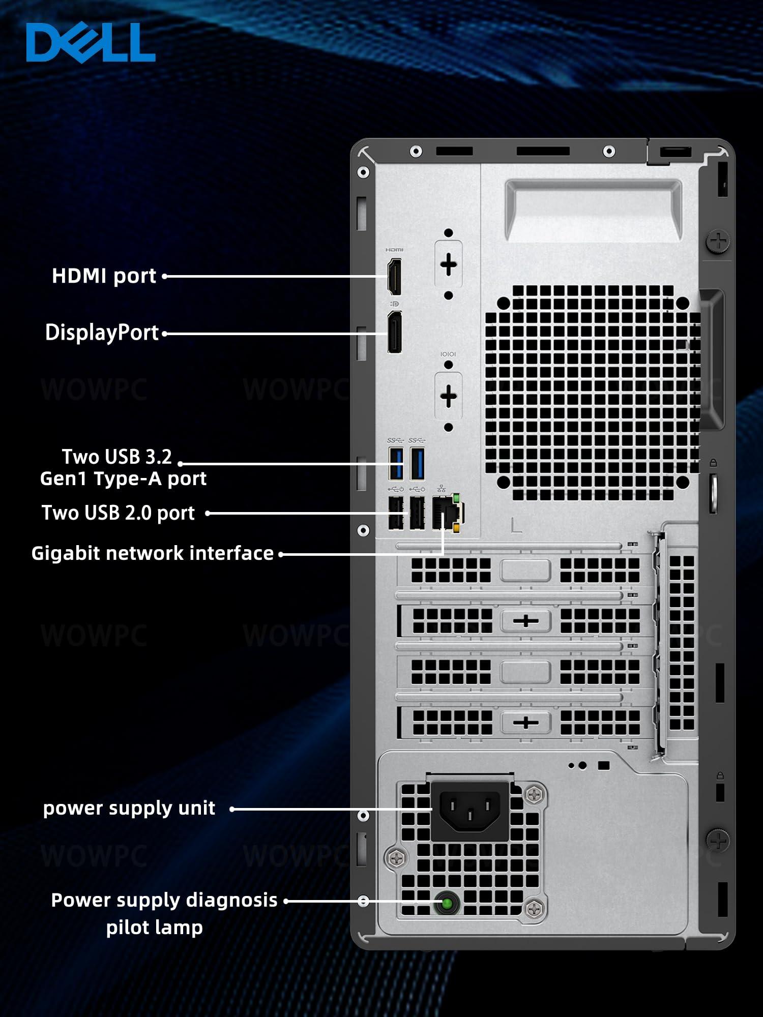 Dell Optiplex 3000 Tower Business Desktop Computer | 12th Gen Intel Core i5-12500 Processor | 32GB RAM | 1TB PCIe SSD | WiFi | DVD-RW | HDMI | Display Port(Support 4K) | Windows 11 Pro - Image 5