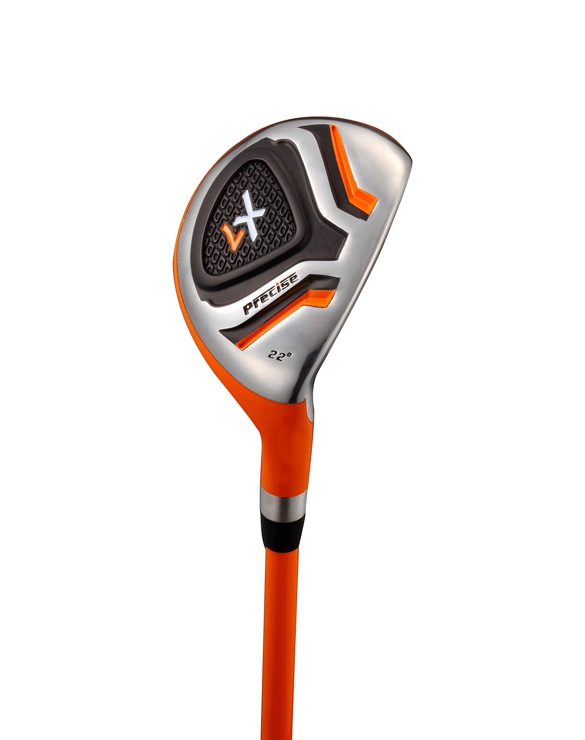 Precise X7 Kids Golf Clubs Set for Ages 3-5, 6-8, 9-12 | Right/Left Hand Girls & Boys Golf Clubs with Lightweight Graphite Shafts, Hybrid & Stand Bag - Image 3