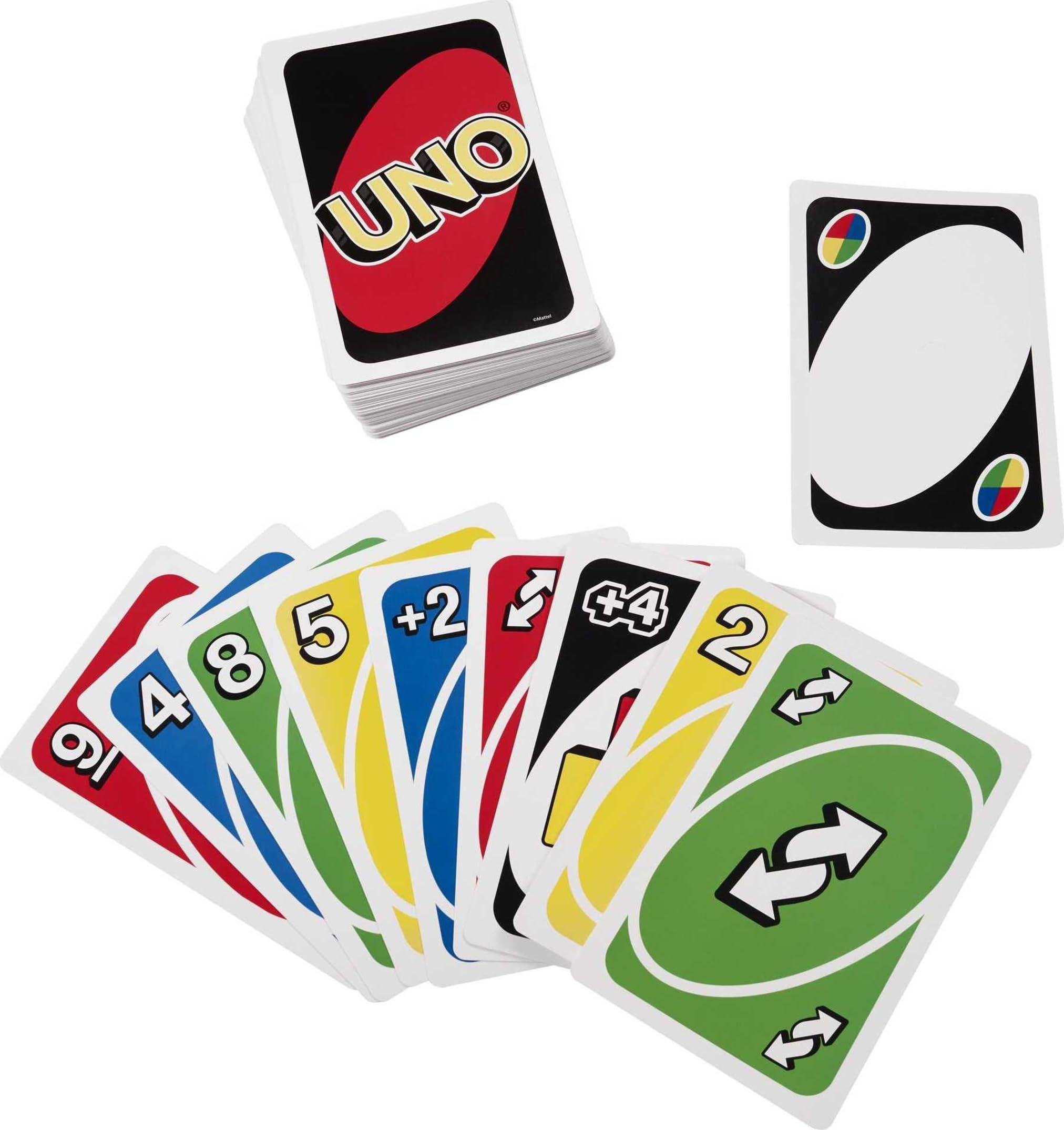 Mattel Games Giant UNO Family Card Game with 108 Oversized Cards and Instructions, Great Toy for Kids Ages 7 Years and Older - Image 5