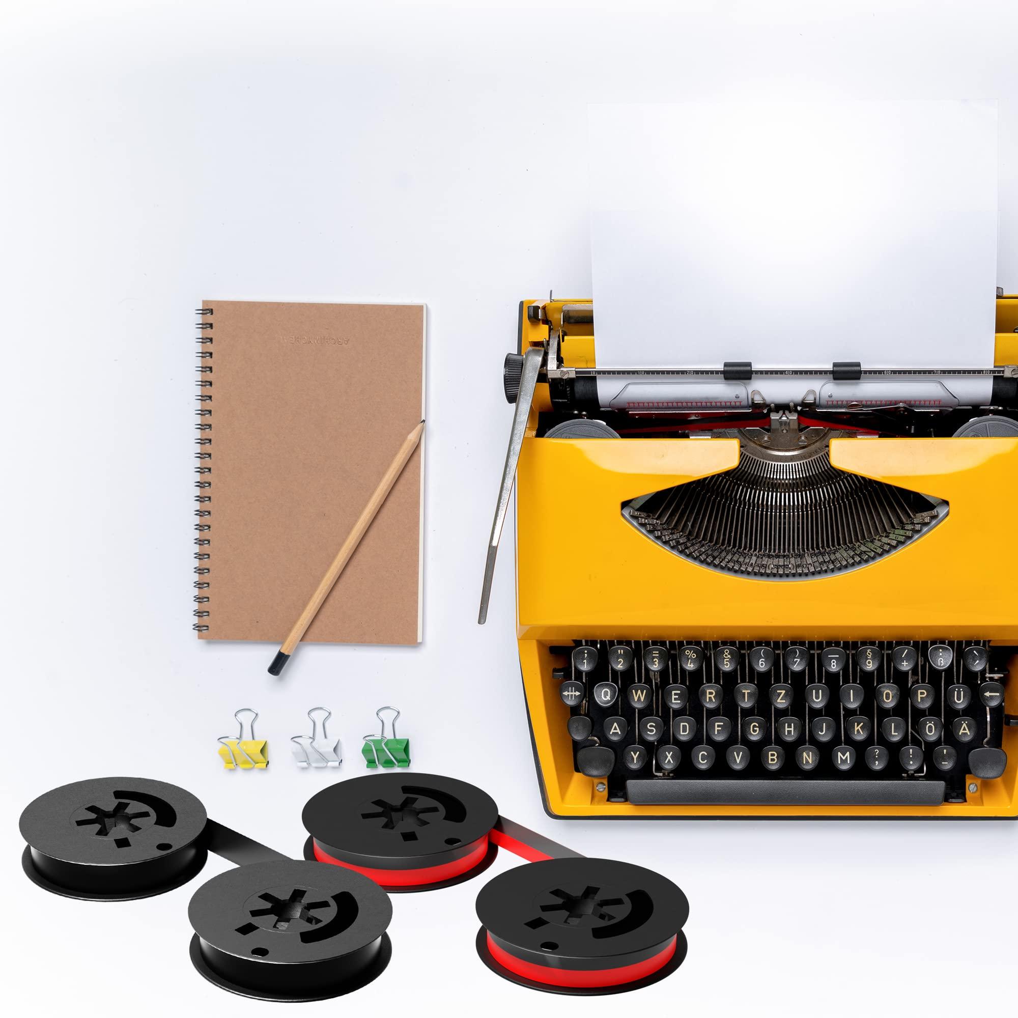 Inkvo Universal Twin Spool Typewriter Ribbon - Combo Pack - Red and Black Ink - Fresh Ink Replacement - Compatible with Smith Corona, Royal, Remmington, Underwood, Brother, Olivetti, Olympia and More - Image 6