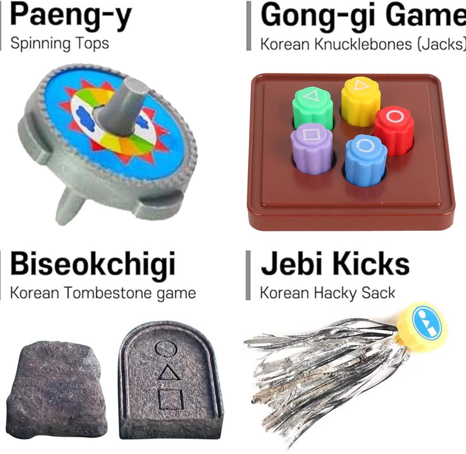 Korean Traditional GamesGonggi Korean Games Traditional Games Capture Toys, Multiplayer Interactive Game Family Game Set - Image 3