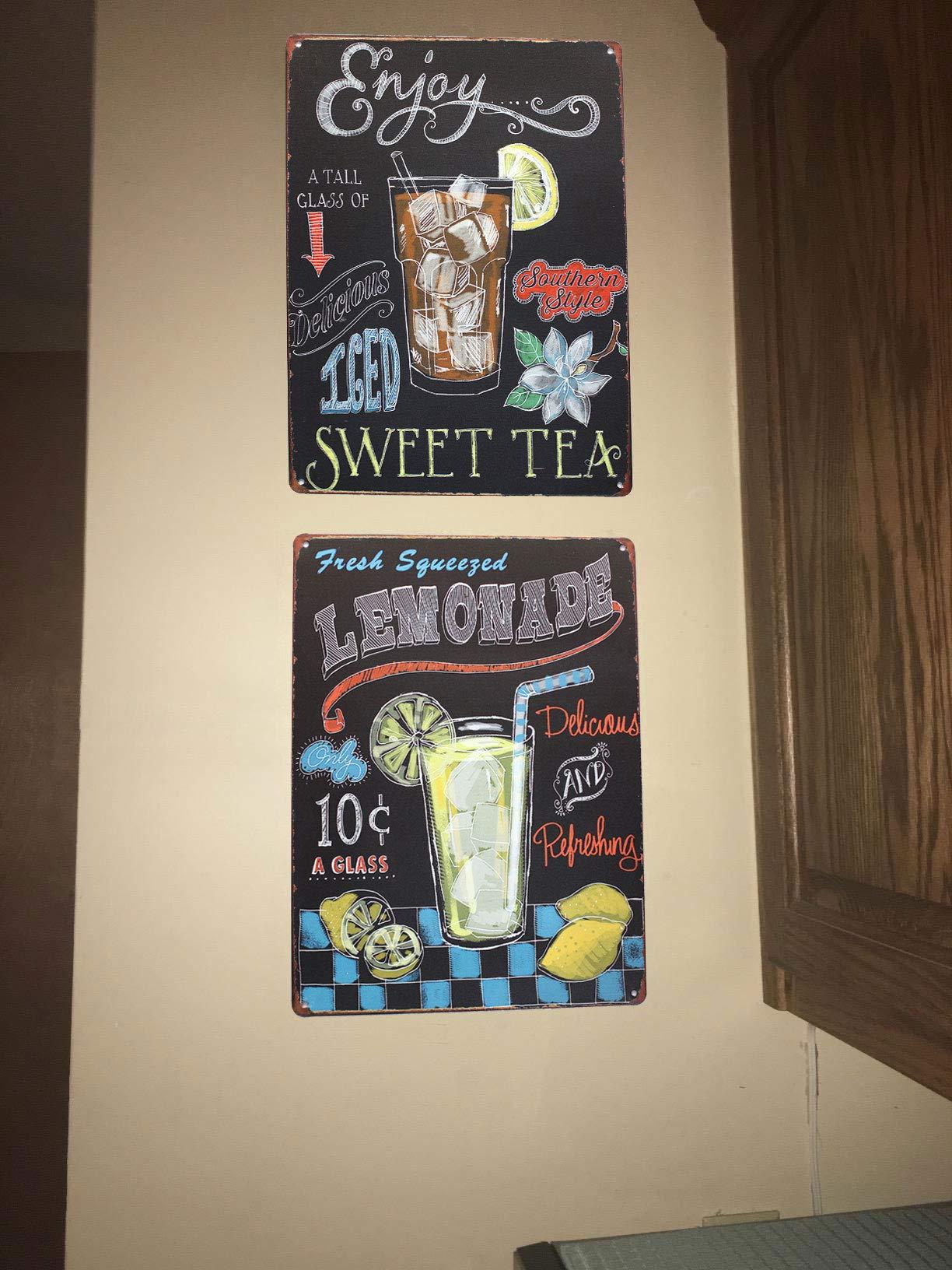 Enjoy Iced Sweet Tea Vintage Metal Sign - Image 5