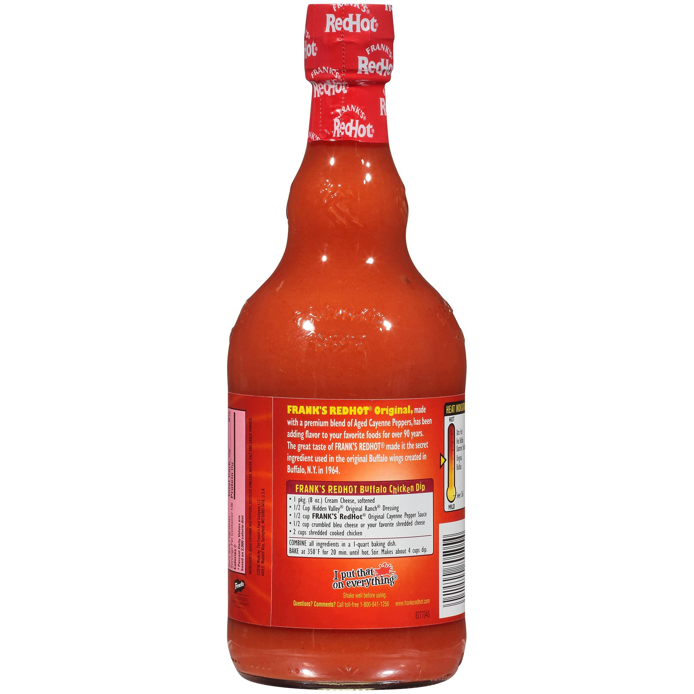 Frank's RedHot Original Cayenne Pepper Hot Wing Sauce, 23 fl oz - Image 25