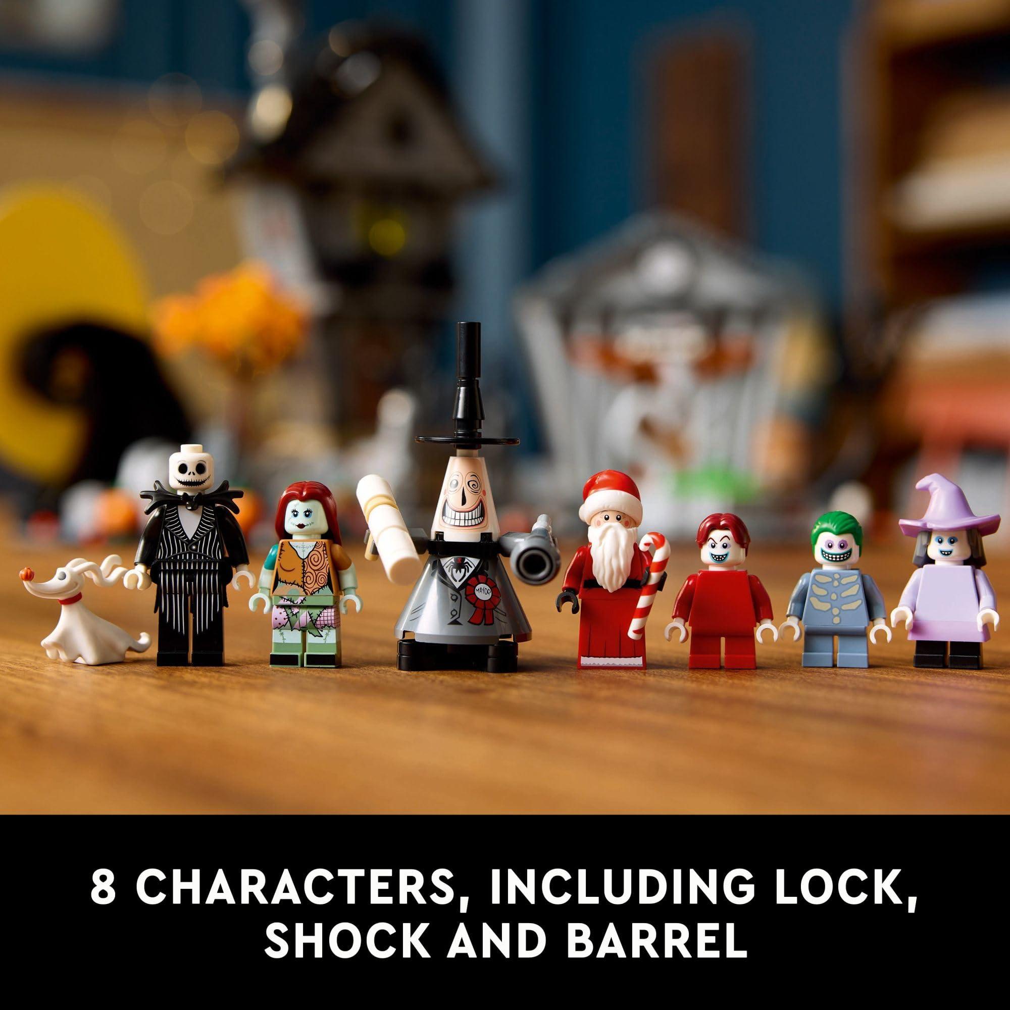 LEGO Disney Tim Burton's The Nightmare Before Christmas Decor - Building Set for Adults for Display, Ages 18+ - Collectible DIY Craft for Fans of Iconic Movie with Minifigures Included - 21351 - Image 5