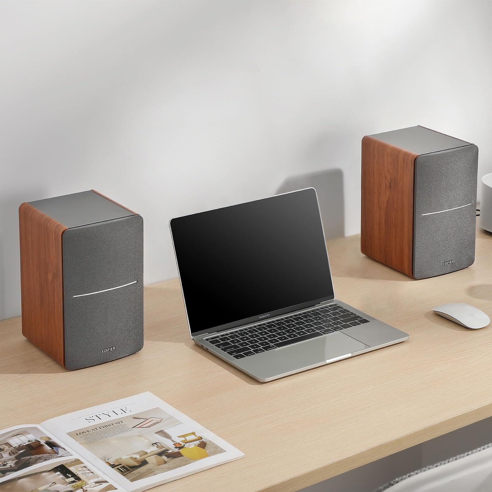 Edifier R1280T Powered Bookshelf Speakers - 2.0 Active Near Field Studio Monitor Speaker - Wooden Enclosure - 42 Watts RMS Power - Image 5