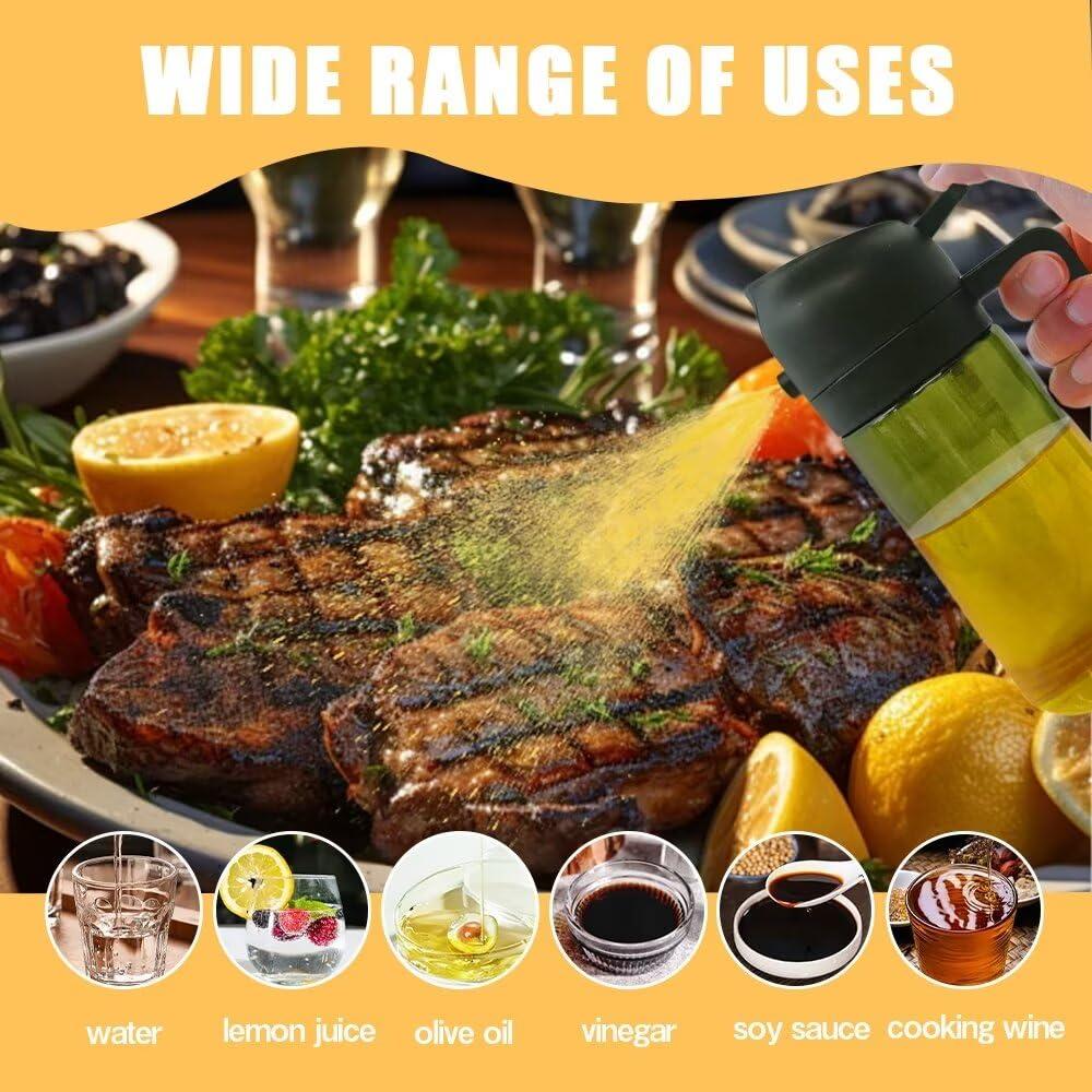 HWHIEUAIK Kitchen Maiden 2 in 1 Oil Dispenser, 2024 New Kitchenmaiden 2 In 1 Oil Sprayer for Cooking，Olive Oil Dispenser Bottle Spray And Pour for Air Fryer, Salad, Frying, BBQ - Image 5