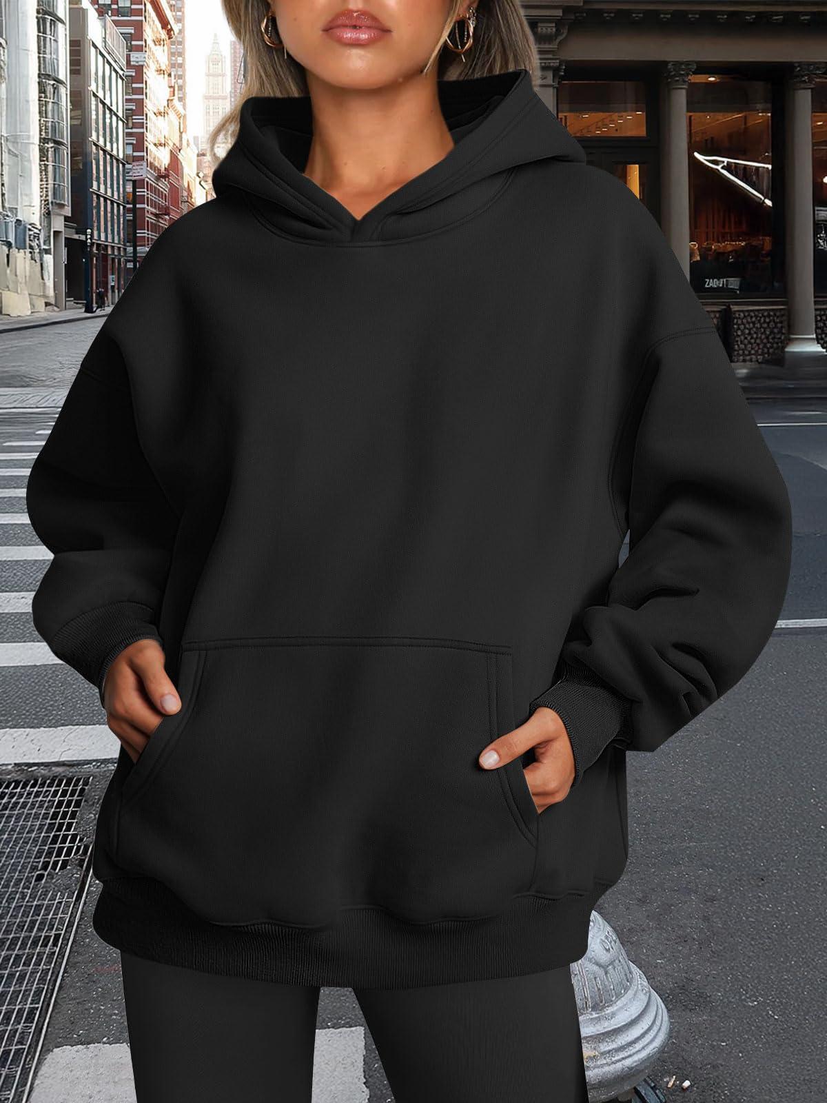 Trendy Queen Womens Oversized Hoodies Fleece Sweatshirts Fall Fashion 2025 Pullover Sweaters Winter Clothes - Image 6