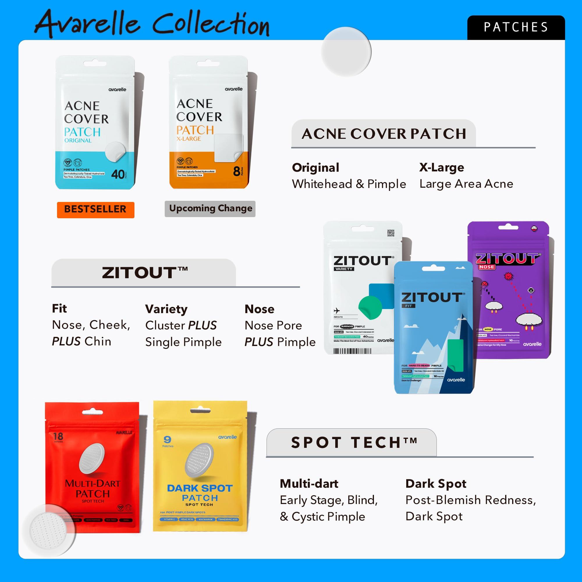 AVARELLE Acne Cover Patches, FSA HSA Eligible Hydrocolloid Pimple Patches for Face with Tea Tree Oil, Korean Skincare Zit Patches for Face | FSA HSA Store Eligible Items | Vegan, Cruelty-free - Image 9