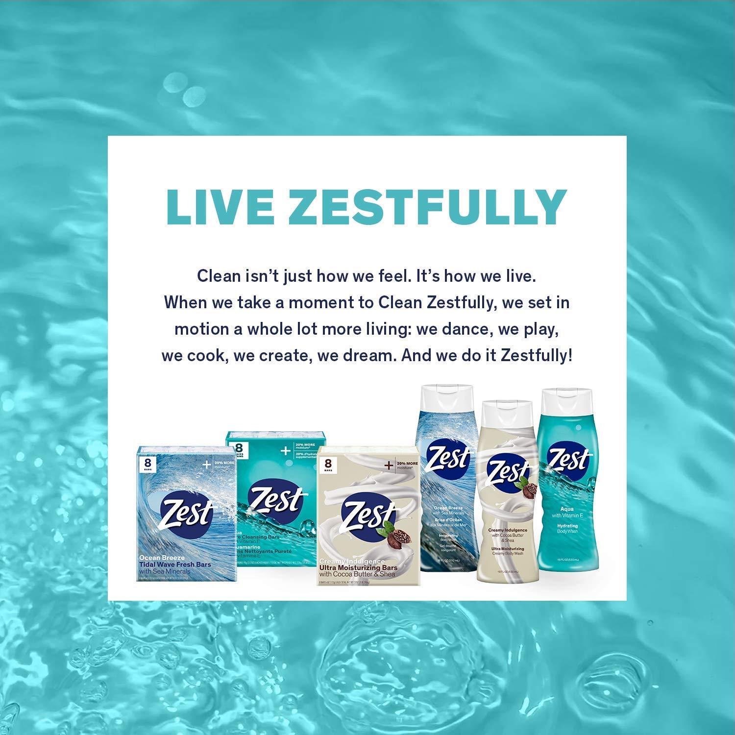 Zest Bar Soap - 8 Bars - Enriched With Cocoa Butter And Shea for Ultra Moisturizing Cleansing - Leaves Your Body Feeling Silky Smooth And Deeply Moisturized - Image 7