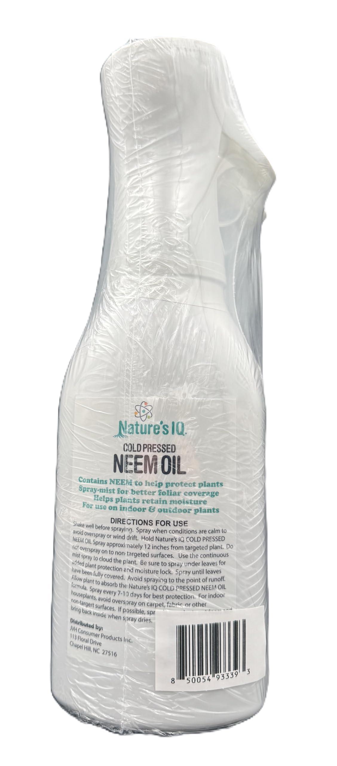 Nature's IQ Cold Pressed Neem Oil w/Spray Mist Technology. Indoor and Outdoor Plant Protection. Twin Pack - Image 6