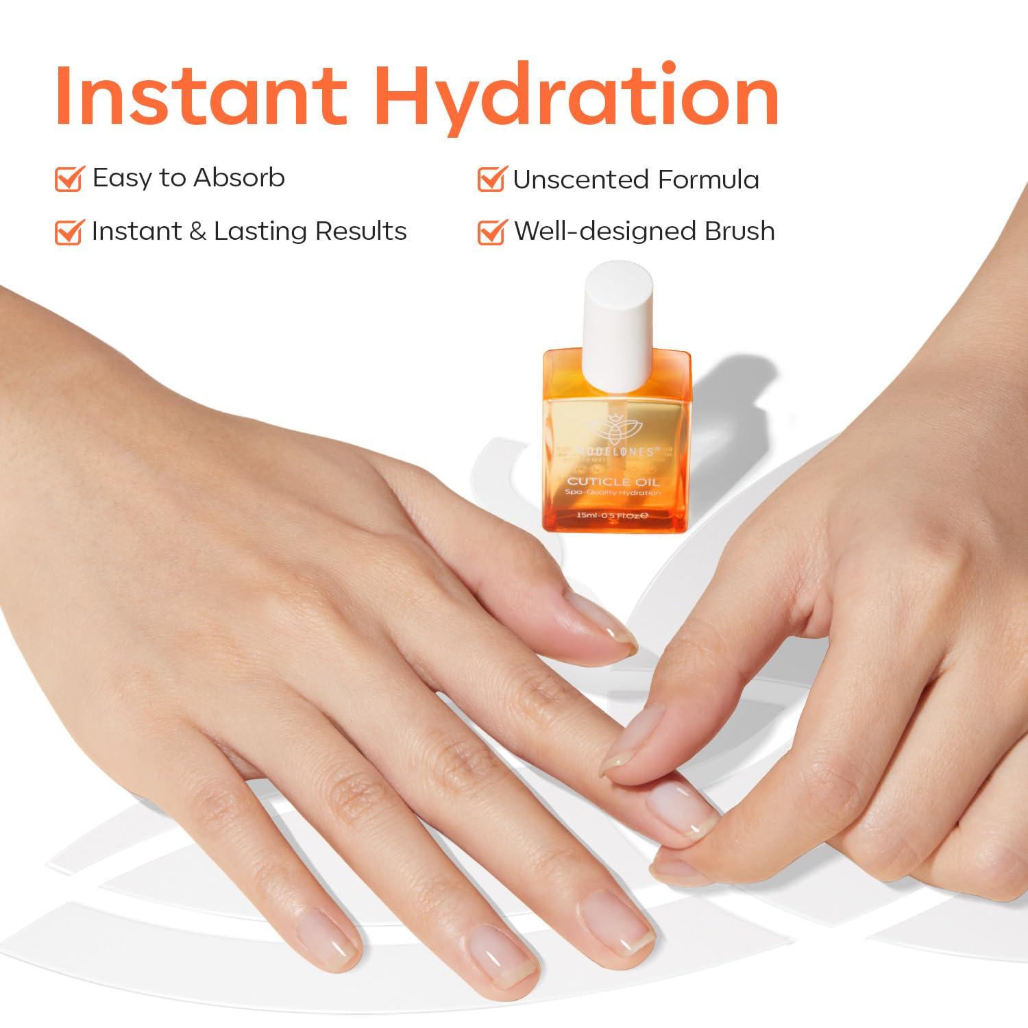 modelones Cuticle Oil Nail Strengthener and Growth Nail Growth Oil Repairs Cuticle & Promote Nail Care Moisturize Dry Skin 15ml - Image 6
