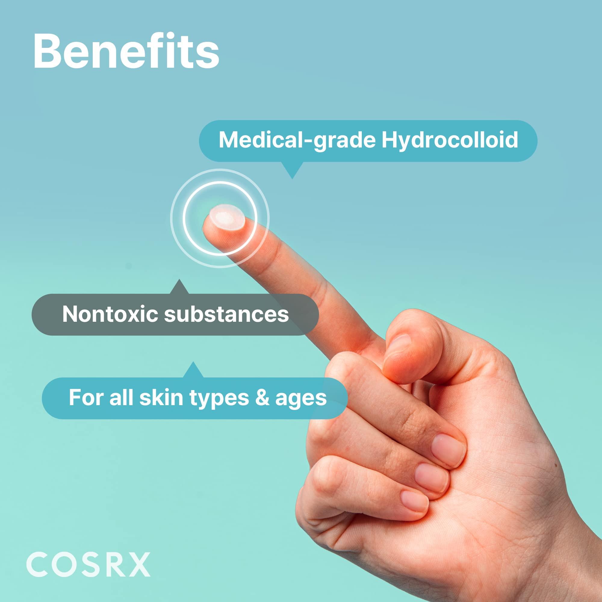 COSRX Acne Pimple Patch Absorbing Hydrocolloid Original 3 Size Patches for Blemishes and Zits Cover, Spot Stickers for Face and Body, Not Tested on Animals - Image 6