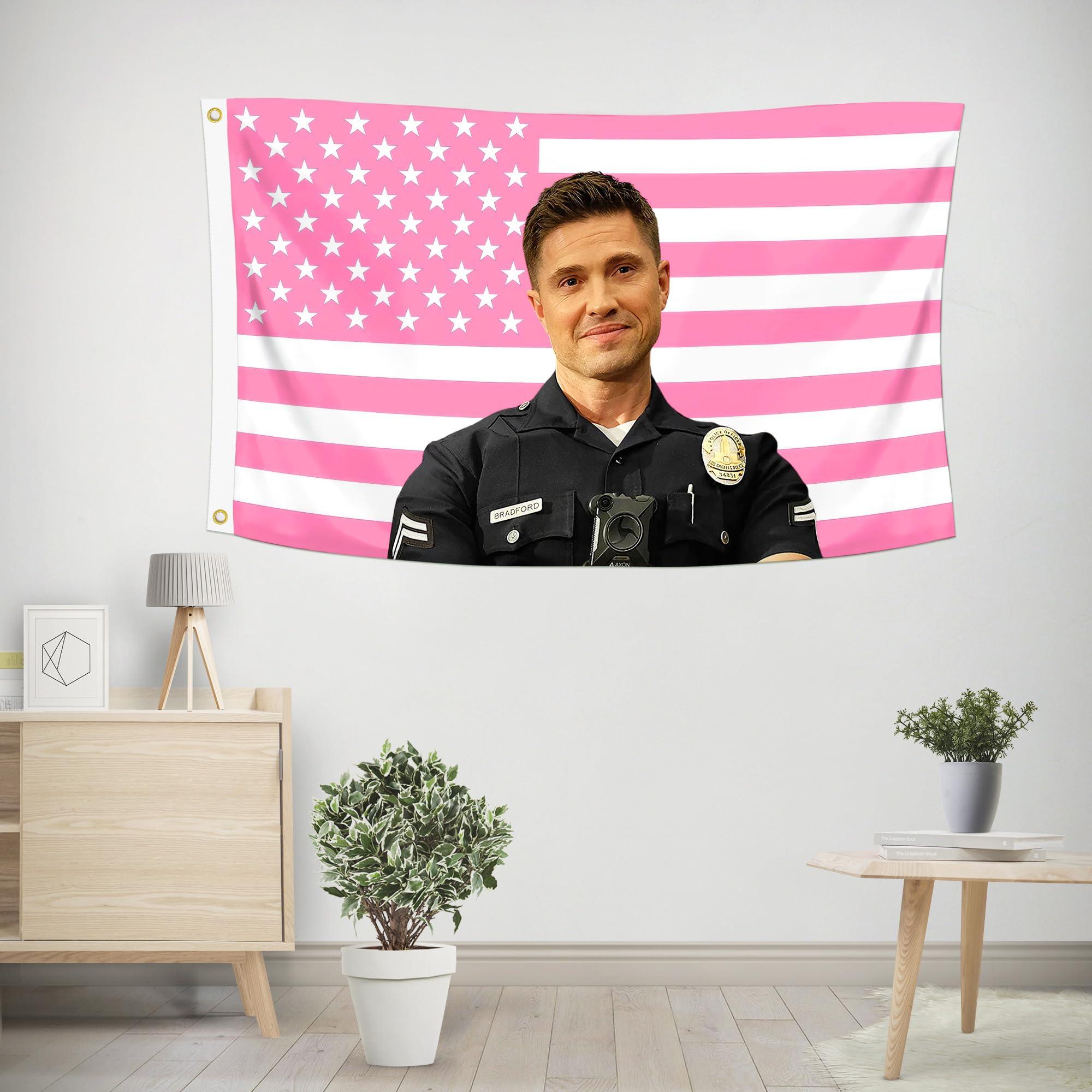 Shmbada Eric Winter Tim Bradford 3x5 Foot Decorative Flag Tapestry with 2 Brass Grommets for Outdoor Indoor, Double Stitched, Wall Hanging Room Decor, College Dorm Porch Outside Decorations - Image 2