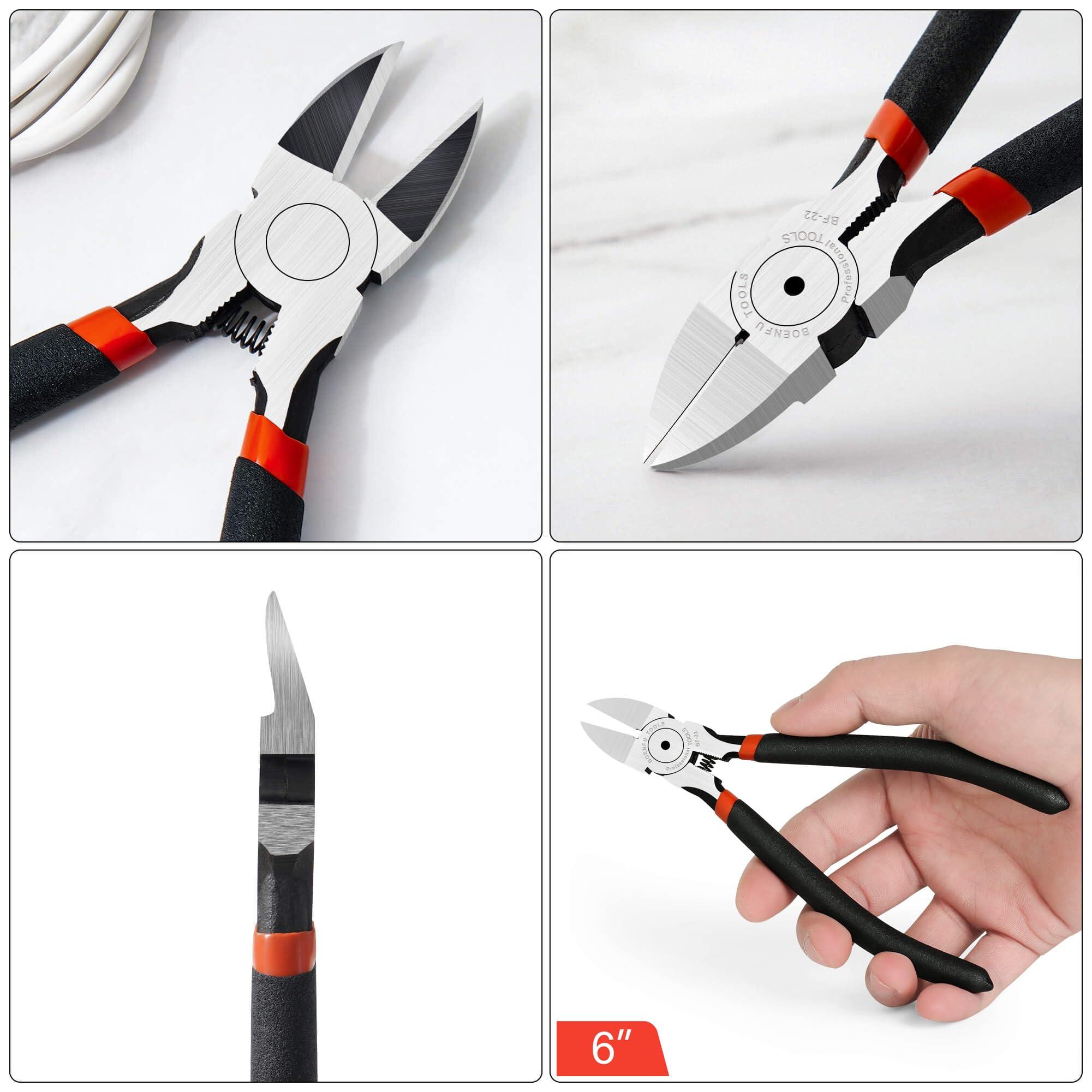 BOENFU Wire Snips Floral Wire Cutter Jewelry Wire Snippers 6 Inches 2 Pack Flush Cut Pliers Side Cutters Metal Cutting Tool for Crafting, Floral, Artificial Flowers, Chicken Wire, Electrical - Image 6