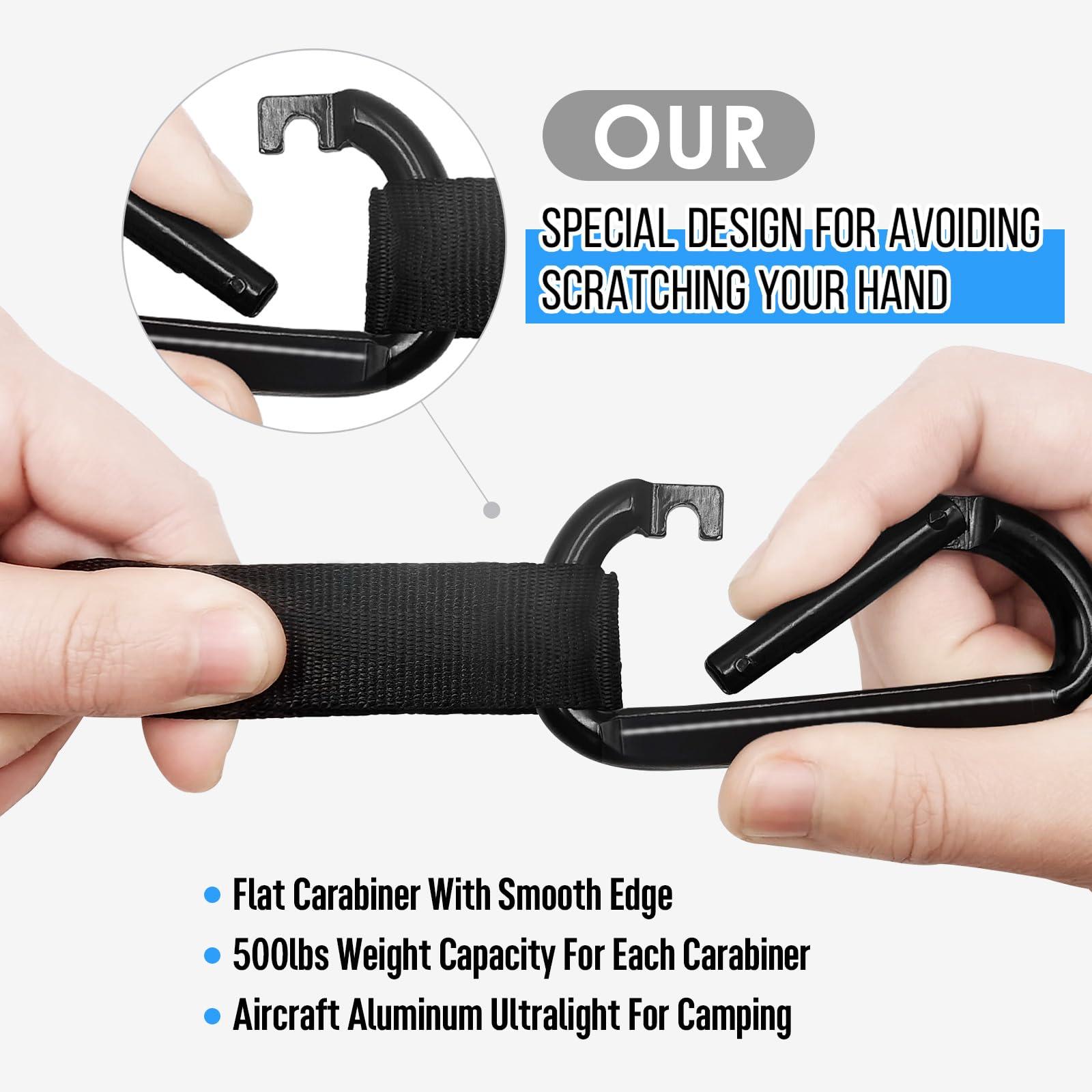 Grassman Camping Hammock Double & Single Portable Hammock with Tree Straps, Lightweight Nylon Parachute Hammocks Camping Accessories Gear for Indoor Outdoor Backpacking, Travel, Hiking, Beach - Image 6