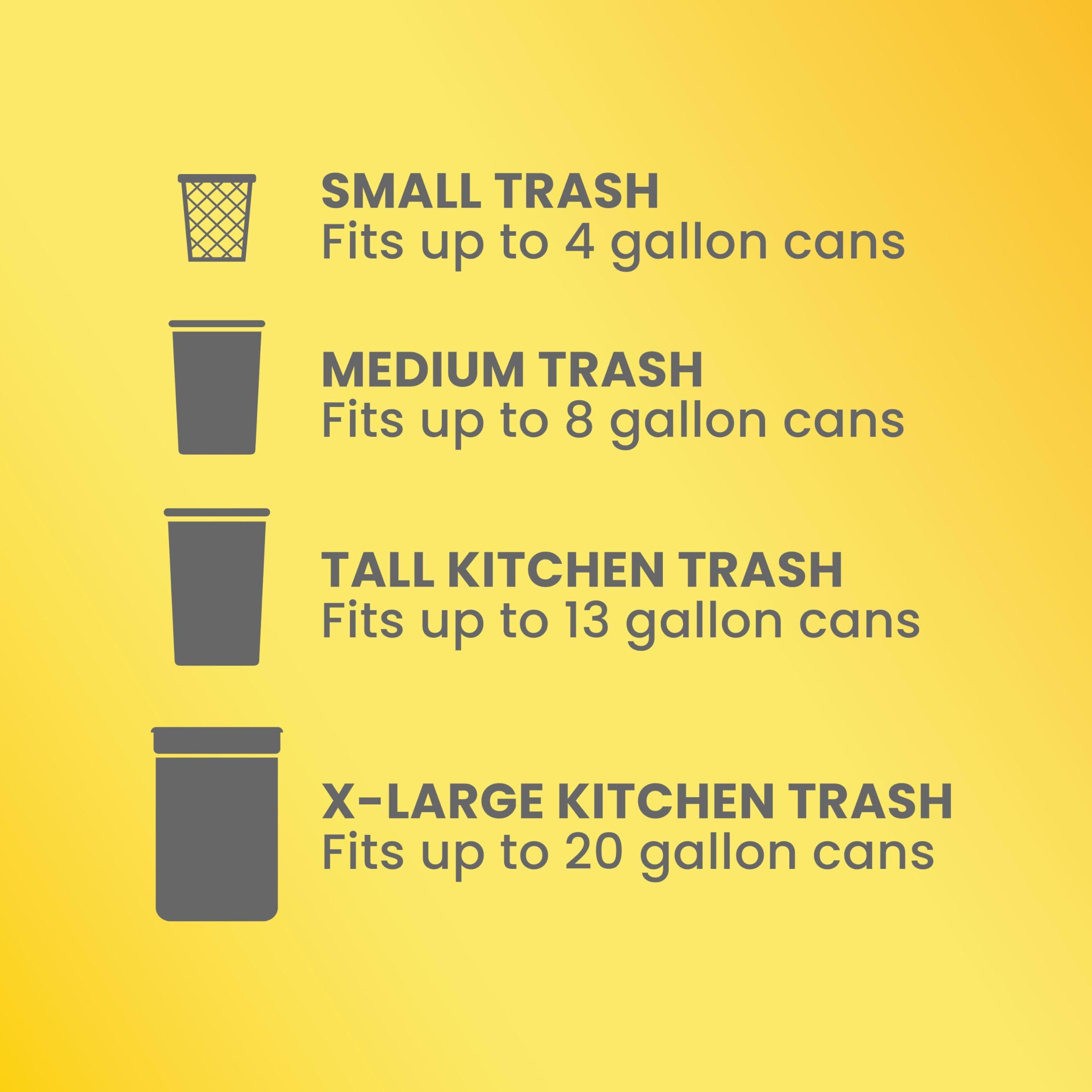 Glad Tall Kitchen Trash Bags 13 Gallon, Gain Original Garbage Bags, Odorshield with Drawstring, 110 Count - Image 7