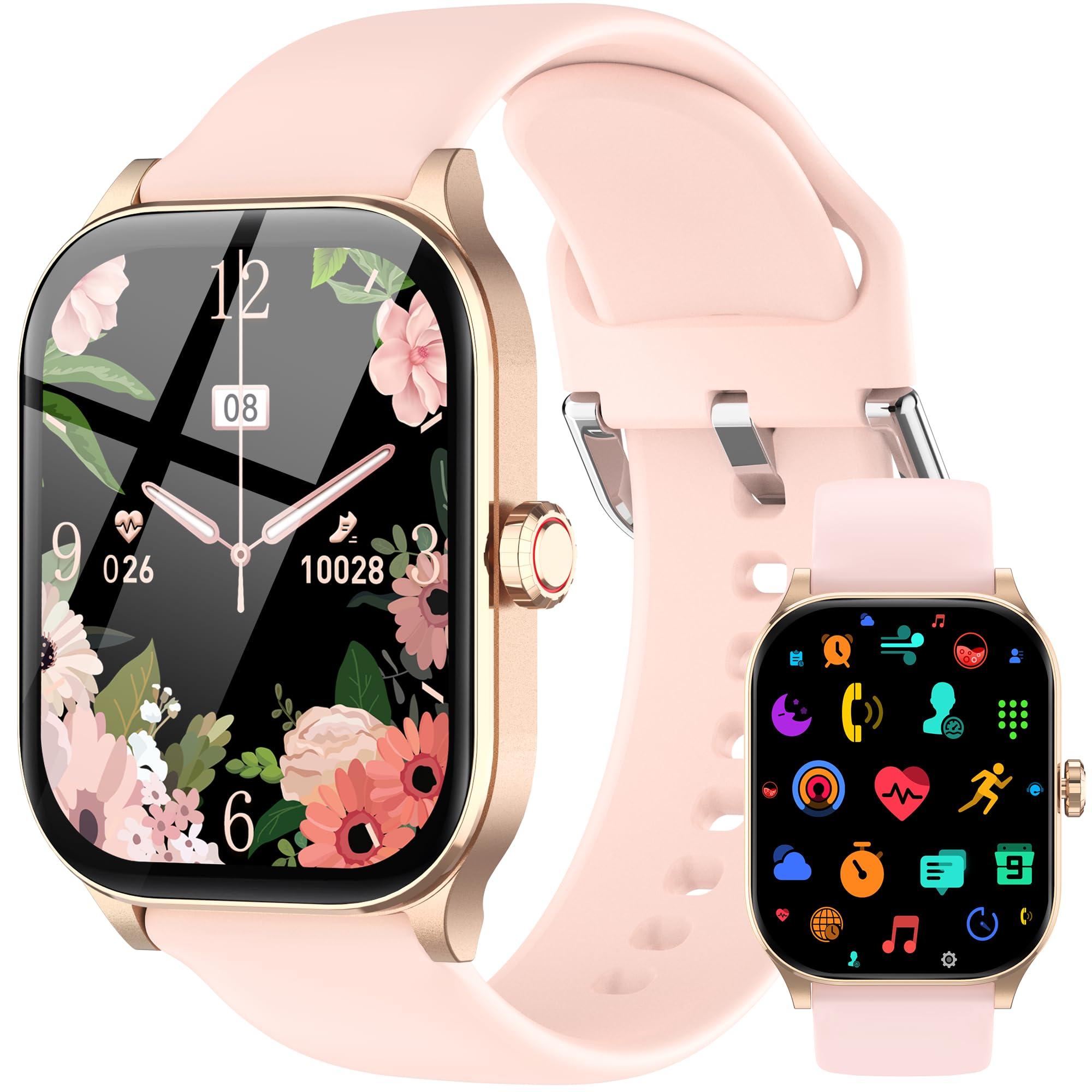 Smart Watch(Answer/Make Call), 2.01" HD Smartwatch for Women Men, Fitness Tracker with 100+ Sport Modes, IP68 Waterproof, Heart Rate/Sleep/Spo2 Monitor, Activity Tracker for Android and iPhone