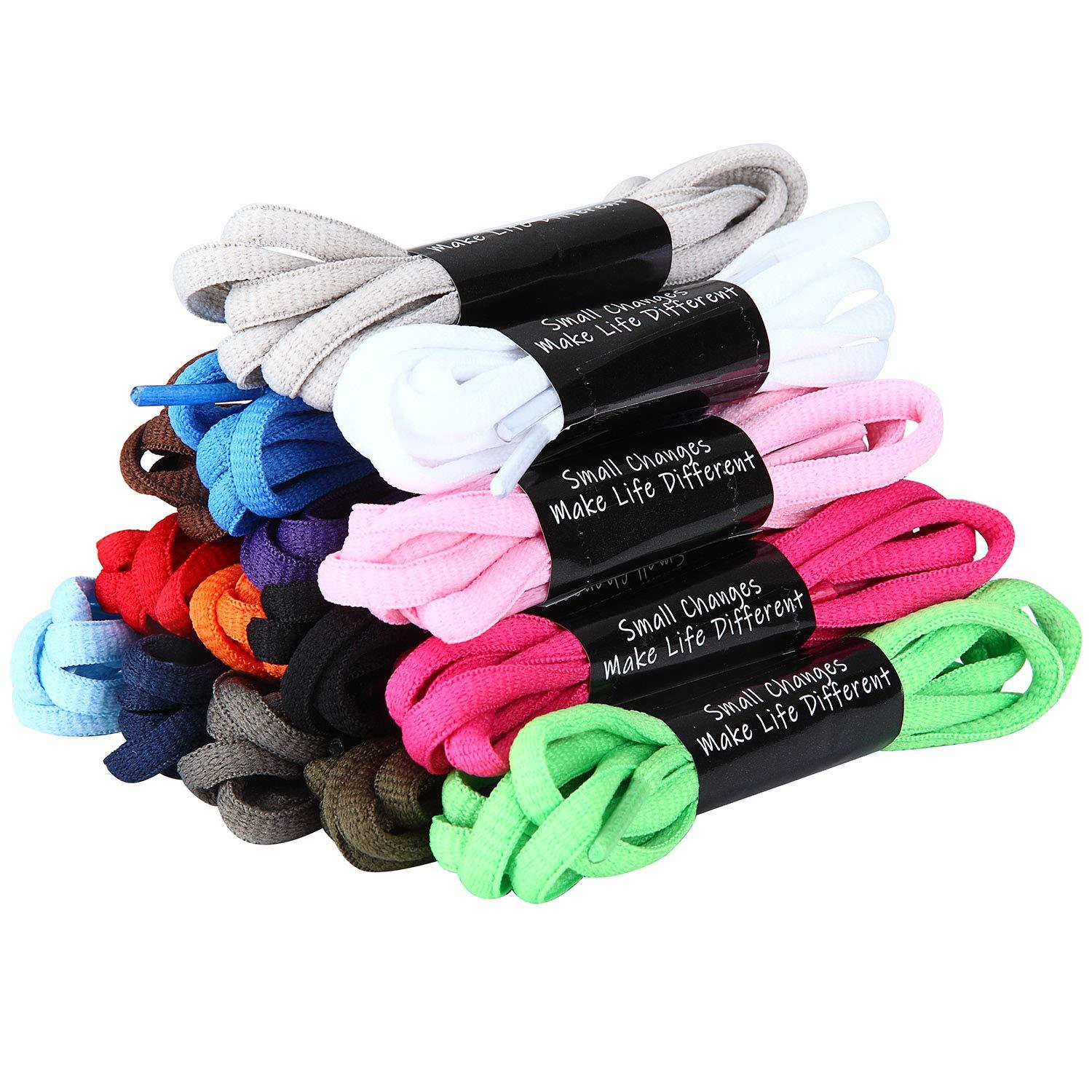 Handshop 1/4" Oval Athletic Shoelaces 24"-72" in 22 Colors Half Round Shoe Laces - Image 4