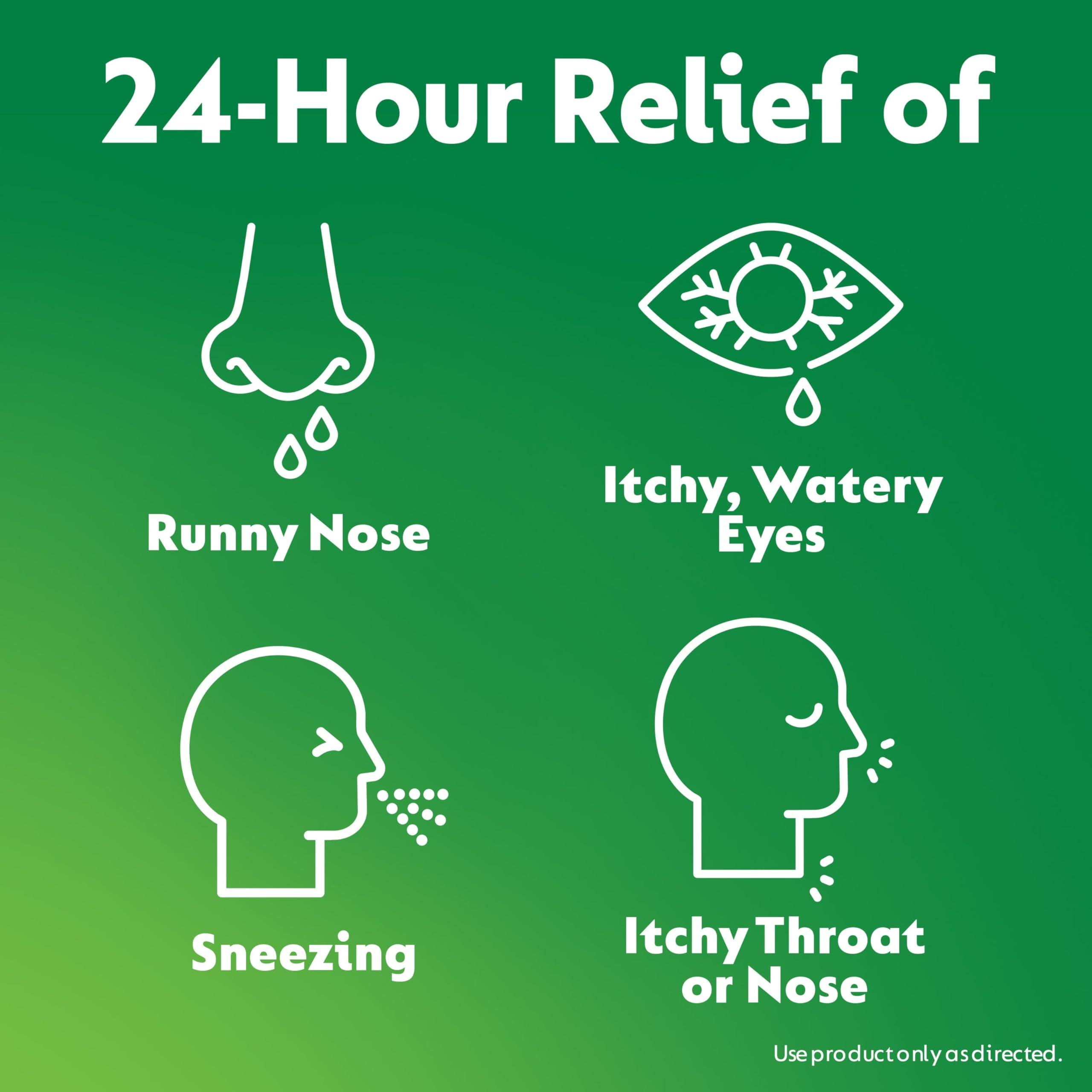 Zyrtec 24 Hour Allergy Relief Liquid Gels, Antihistamine Capsules with Cetirizine HCl Allergy Medicine for All-Day Relief from Runny Nose, Sneezing, Itchy Eyes & More, 40 Count - Image 6