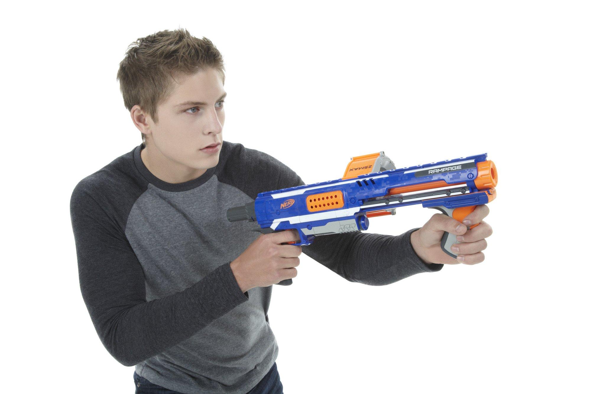 NERF Rampage N-Strike Elite Toy Blaster with 25 Dart Drum Slam Fire for Kids, Teens, & Adults (Amazon Exclusive) - Image 10