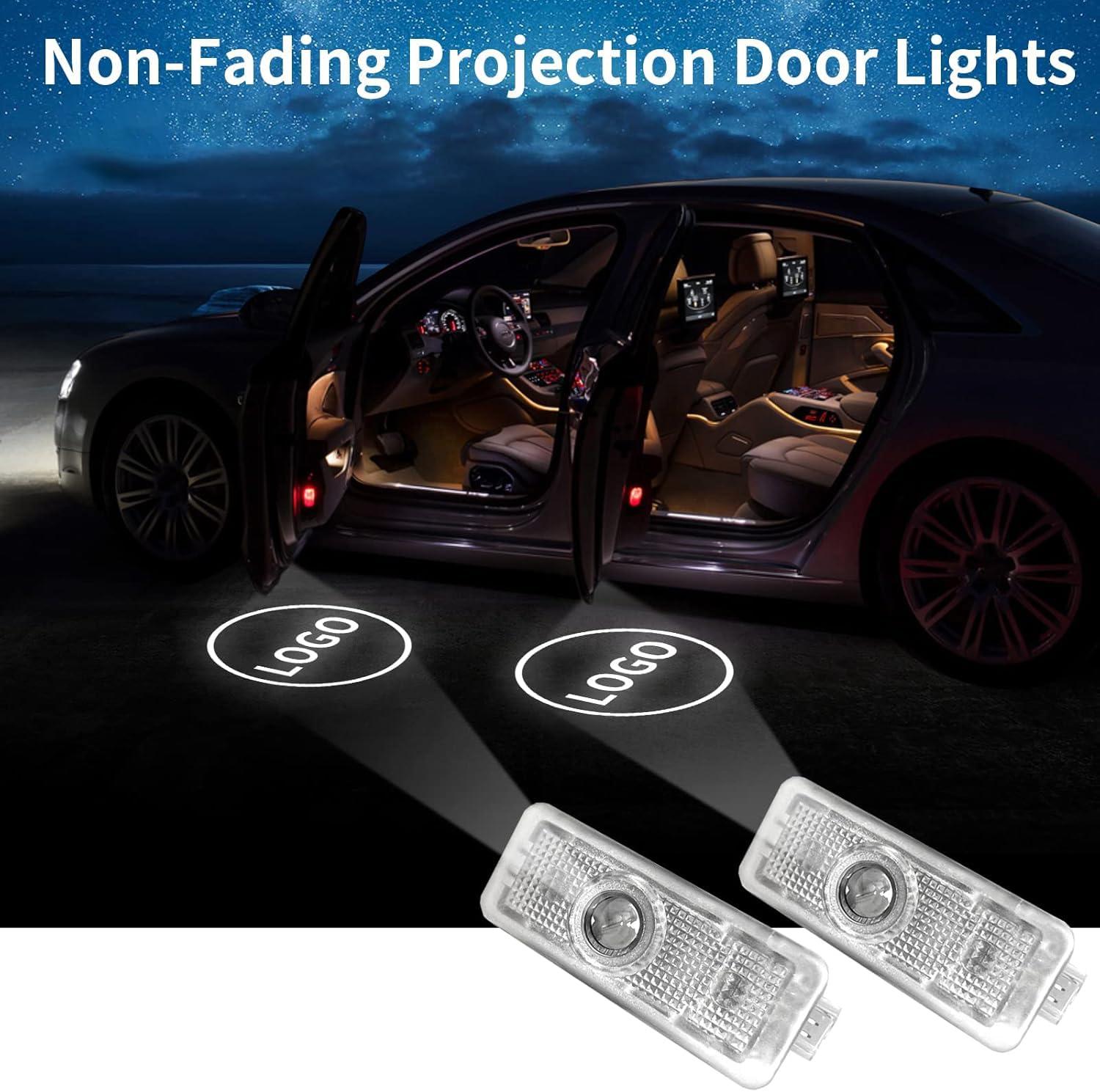 2-Pack Car LED Logo Projector AMG Puddle Door Lights for Mercedes-Benz CLA CLS C-Class E-Class Coupe 2011-2018, No Fade 4K-HD Auto Courtesy Welcome Lights - Image 7