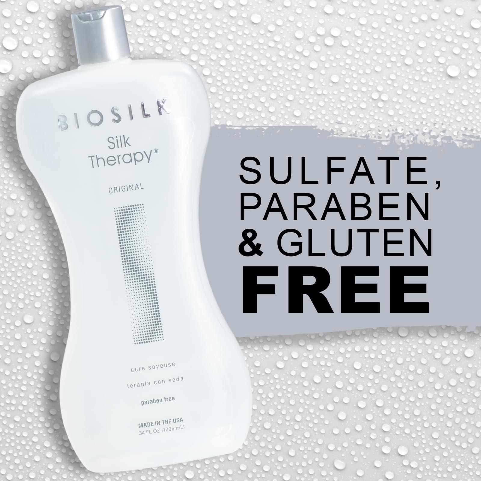 BioSilk Silk Therapy Original, Reconstructing Treatment For Adding Shine & Helping Prevent Split Ends, Sulfate, Paraben, & Cruelty-Free, 34 Oz - Image 7