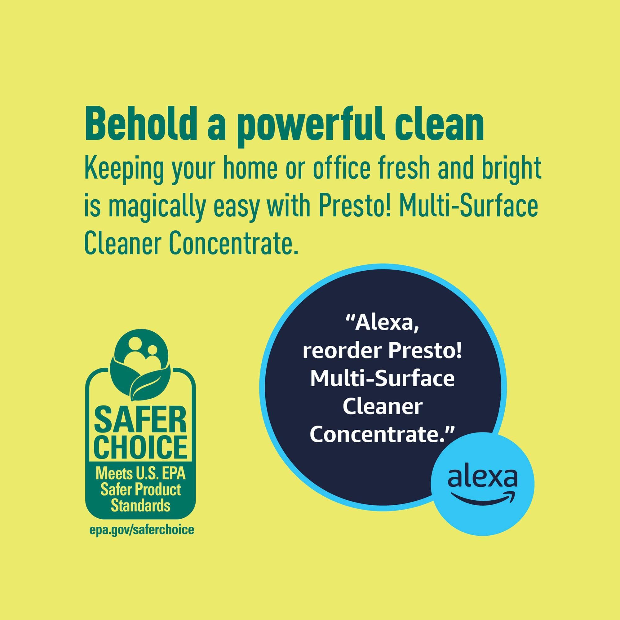 Amazon Brand - Presto! Multi-Surface Cleaner Concentrate, 2X Concentrated Formula, Lemon Scent, 32 fl oz (Pack of 2) - Image 7