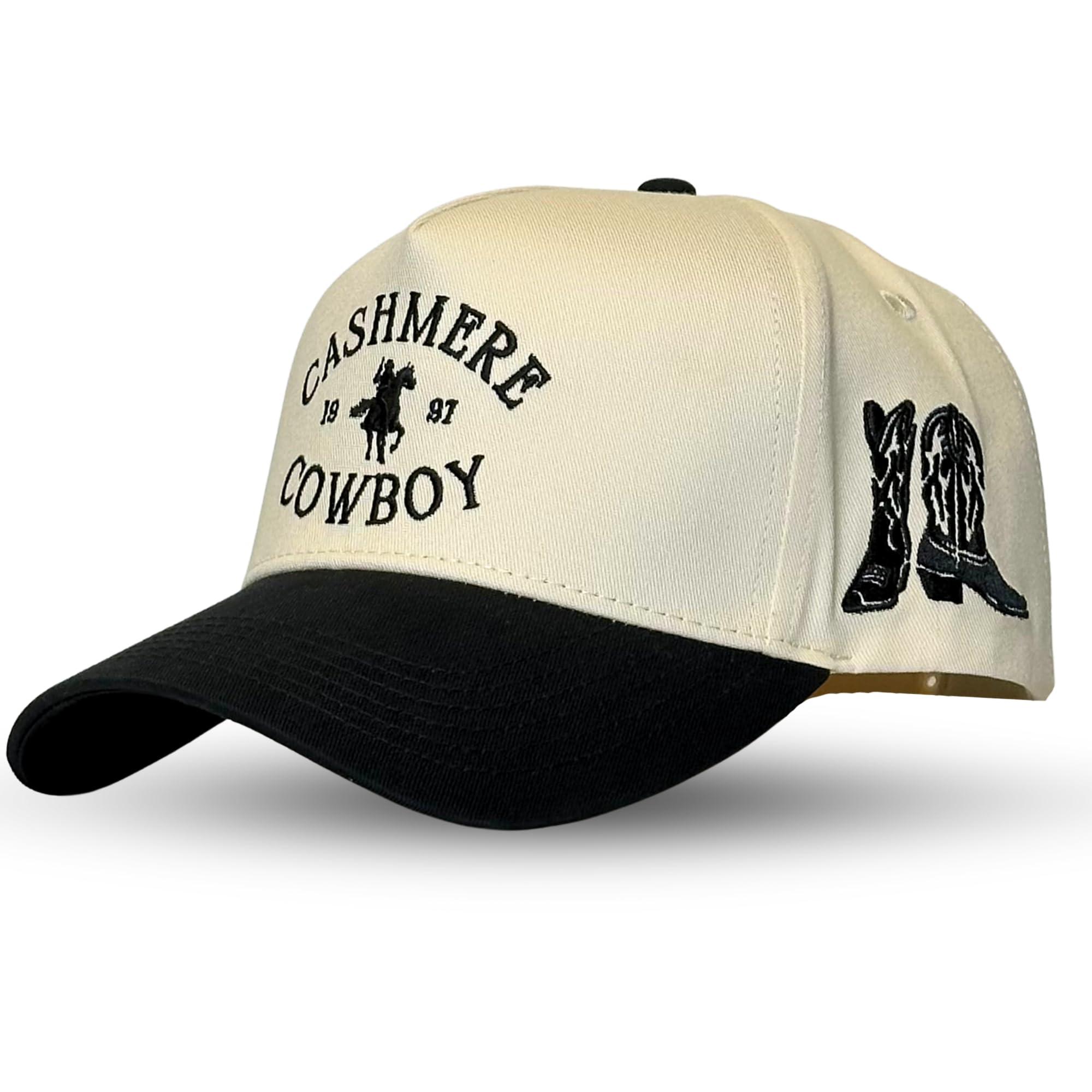 Vintage Western Trucker Hat | Men & Women | Country Cute Caps for Cowgirls Cowboys | Camo Denim Embroidered Cotton | Snapback