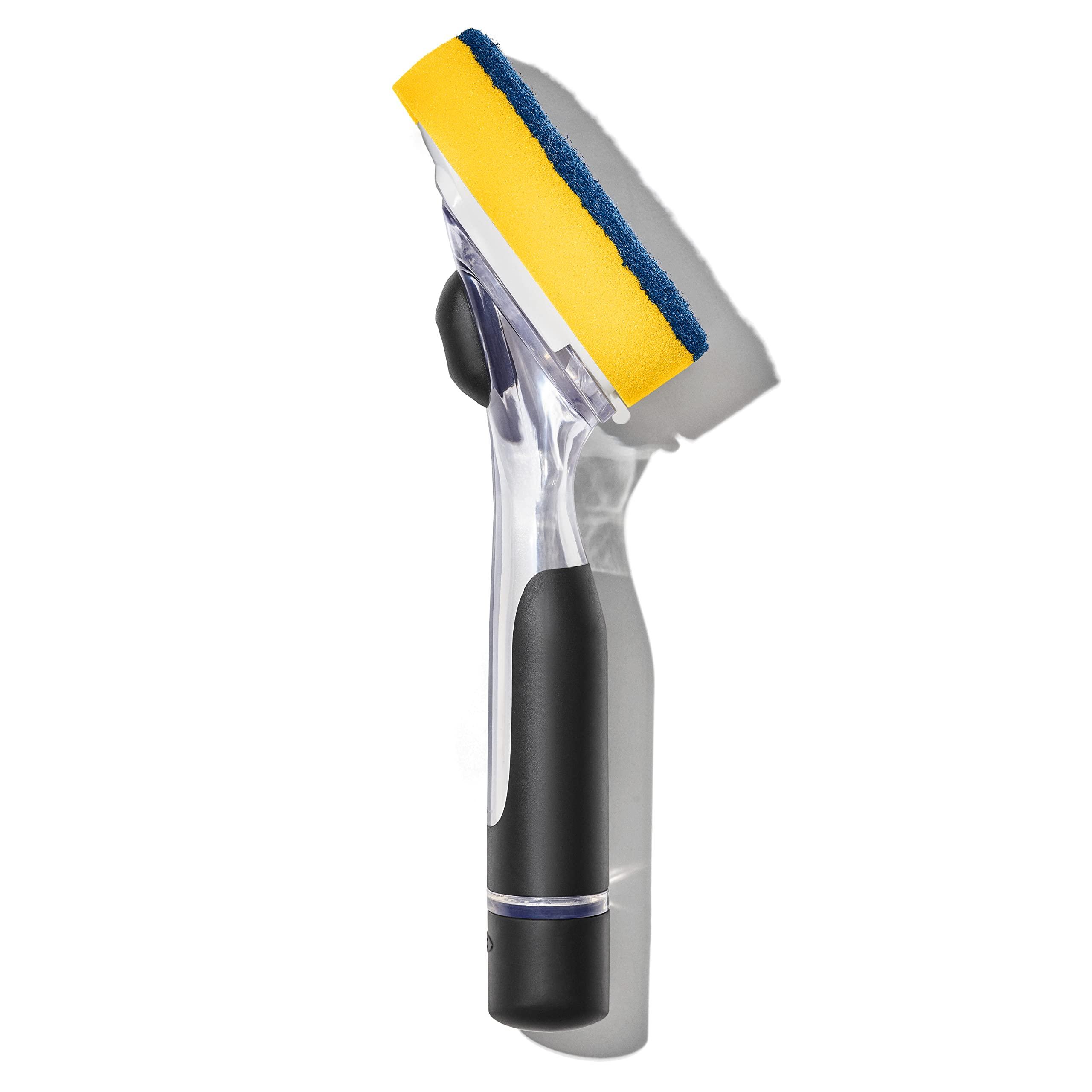 OXO NEW Good Grips Soap Dispensing Dish Scrub​, Yellow