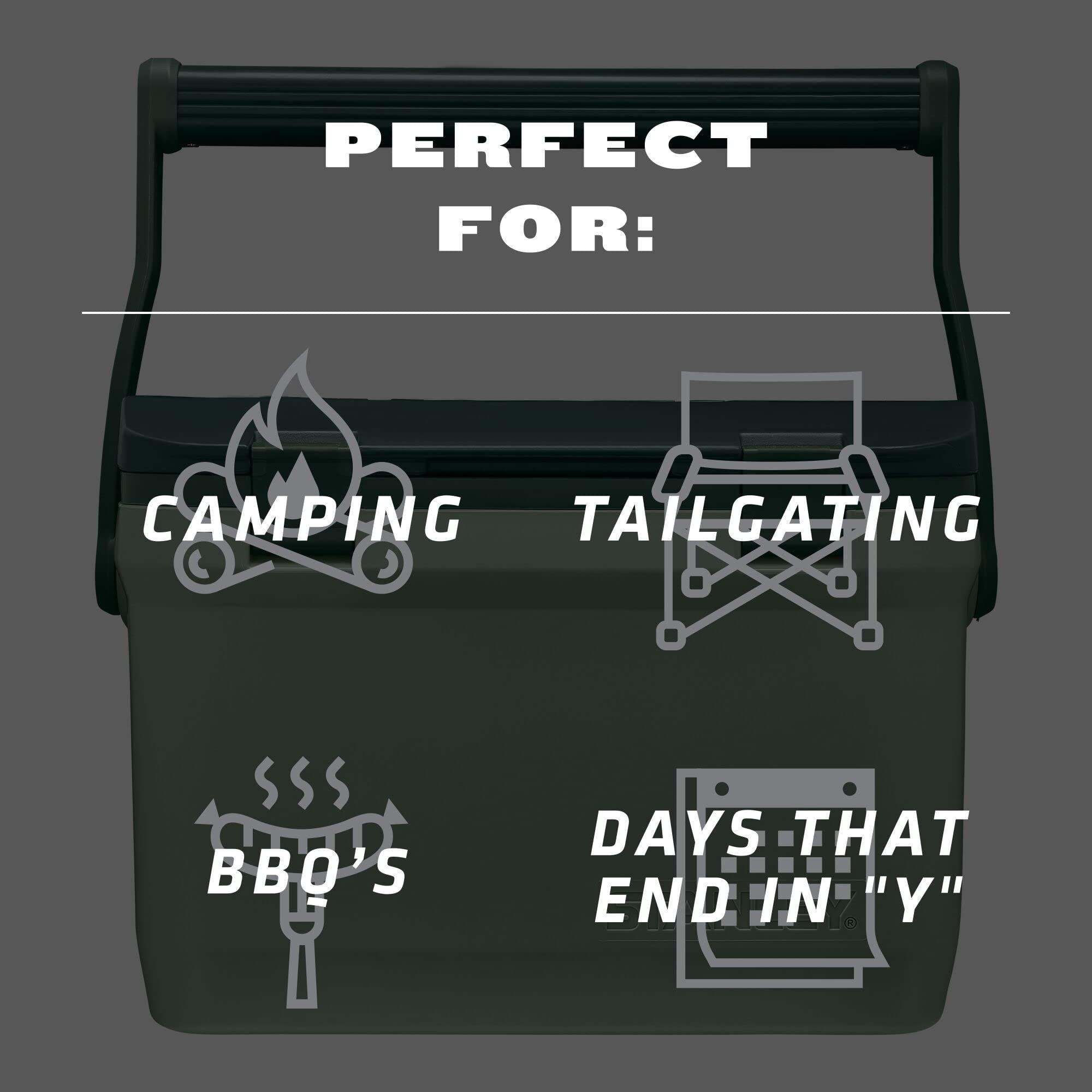 Stanley Adventure Outdoor Cooler 16 qt | Heavy Duty Outdoor Camping Cooler with Easy Carry Top Handle | 36 Hour Cooling Ice Chest for 21 Cans| BPA-Free | Stanley Green - Image 7