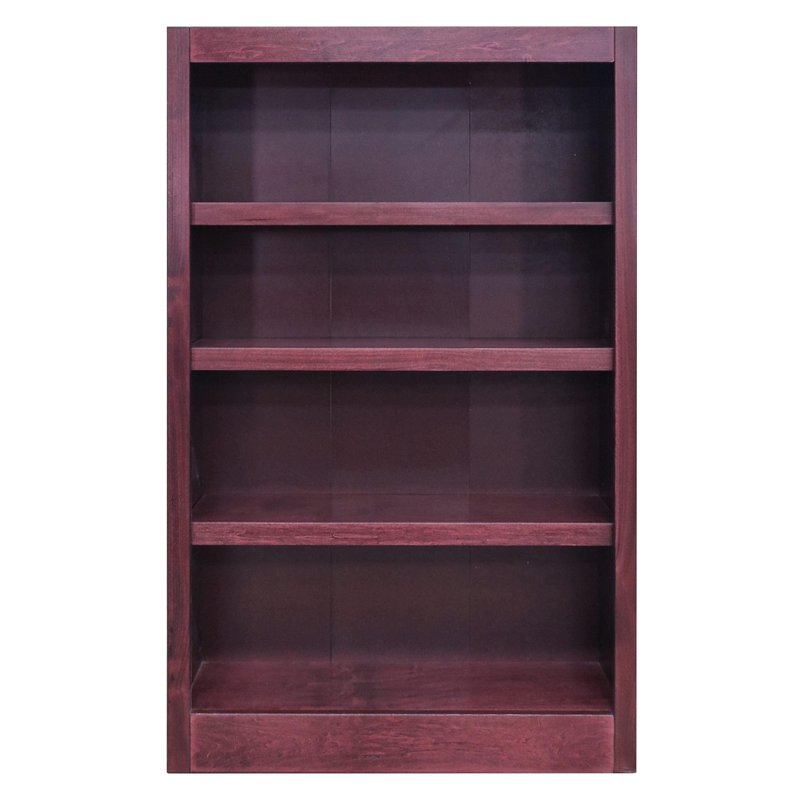 Concepts In Wood Midas Four Shelf Bookcase 48" H Cherry Finish - Image 5