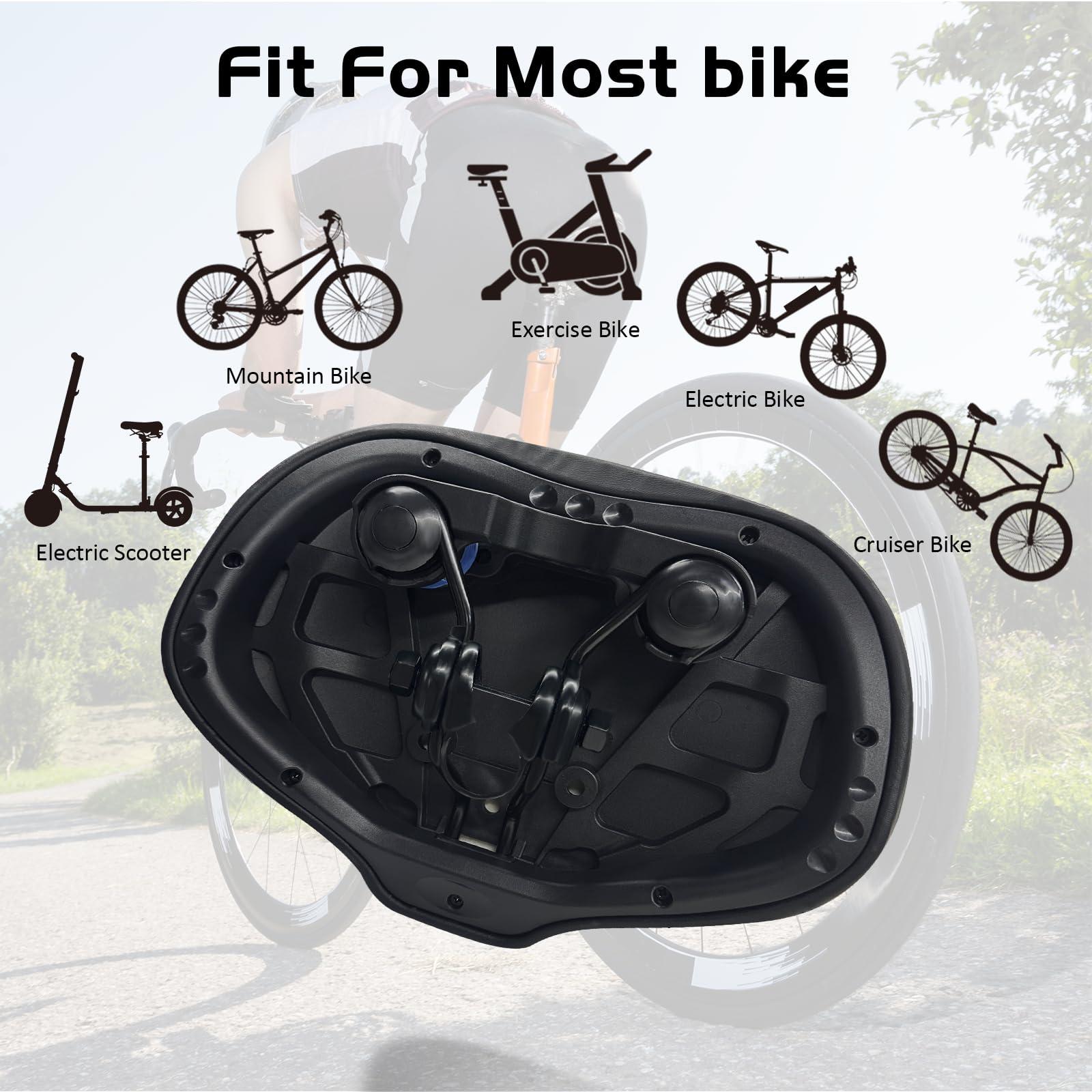 2024 New Noseless Bike Seat Cushion for Men & Women - Extra Padding & Comfort Wide Bicycle Seat, Oversized Comfortable Saddle for Peloton Bikes, Exercise Bikes, Electric Bikes, Cruiser Bikes - Image 6