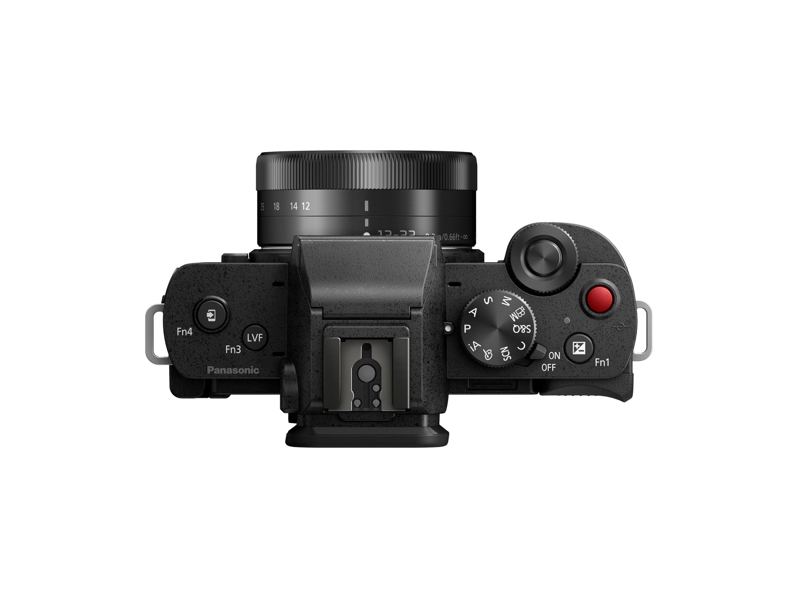 Panasonic LUMIX G100 4k Mirrorless Camera for Photo and Video, Built-in Microphone with Tracking, Micro Four Thirds Interchangeable Lens System, 12-32mm Lens, 5-Axis Hybrid I.S., DC-G100DKK (Black) - Image 6