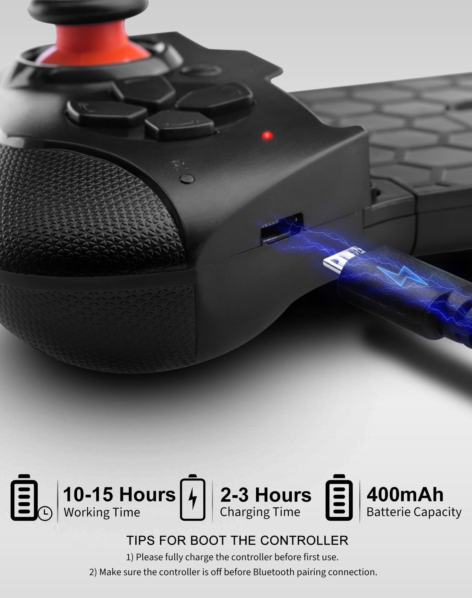 Joso Mobile Game Controller for iPhone, Android, PC, Steam, Direct Play, 15 Hours Playtime, Phone Controller Gamepad Joystick for iPhone 14 13 12 Pro Max, Galaxy S23 S22 Ultra, iPad, Tablet, MFi Games - Image 6