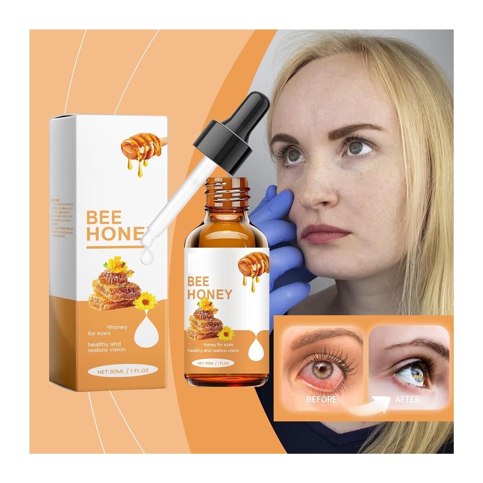 LJRHYEH Eye Drop Honey for Eyes Honey Eye Drops Bee Honey for Eye Stingless Bee Honey Eye Drops Honey for Eyes Moisturizes Eyes(1PCS) - Image 5
